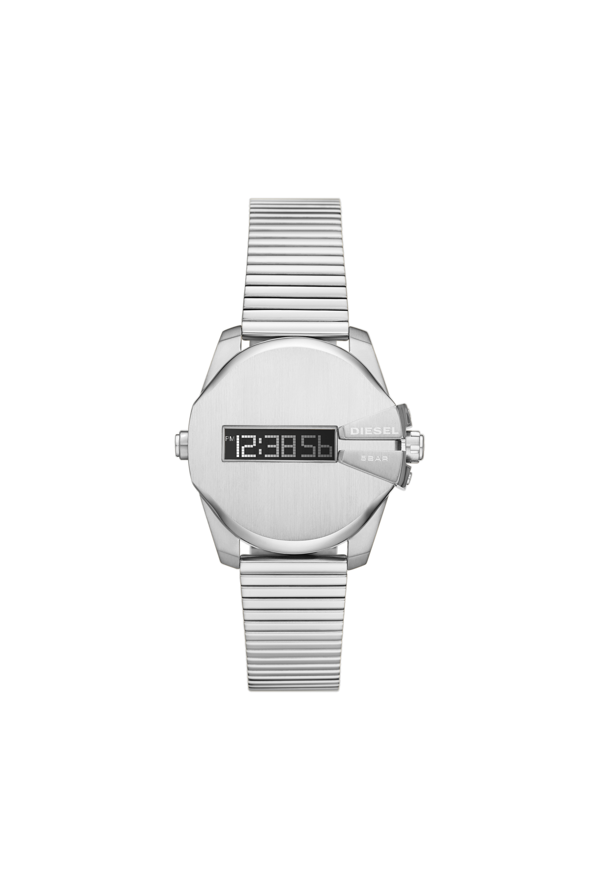 Diesel - DZ1962, Montre Baby Chief numérique en acier inoxydable Mixte in Gris argenté - 1