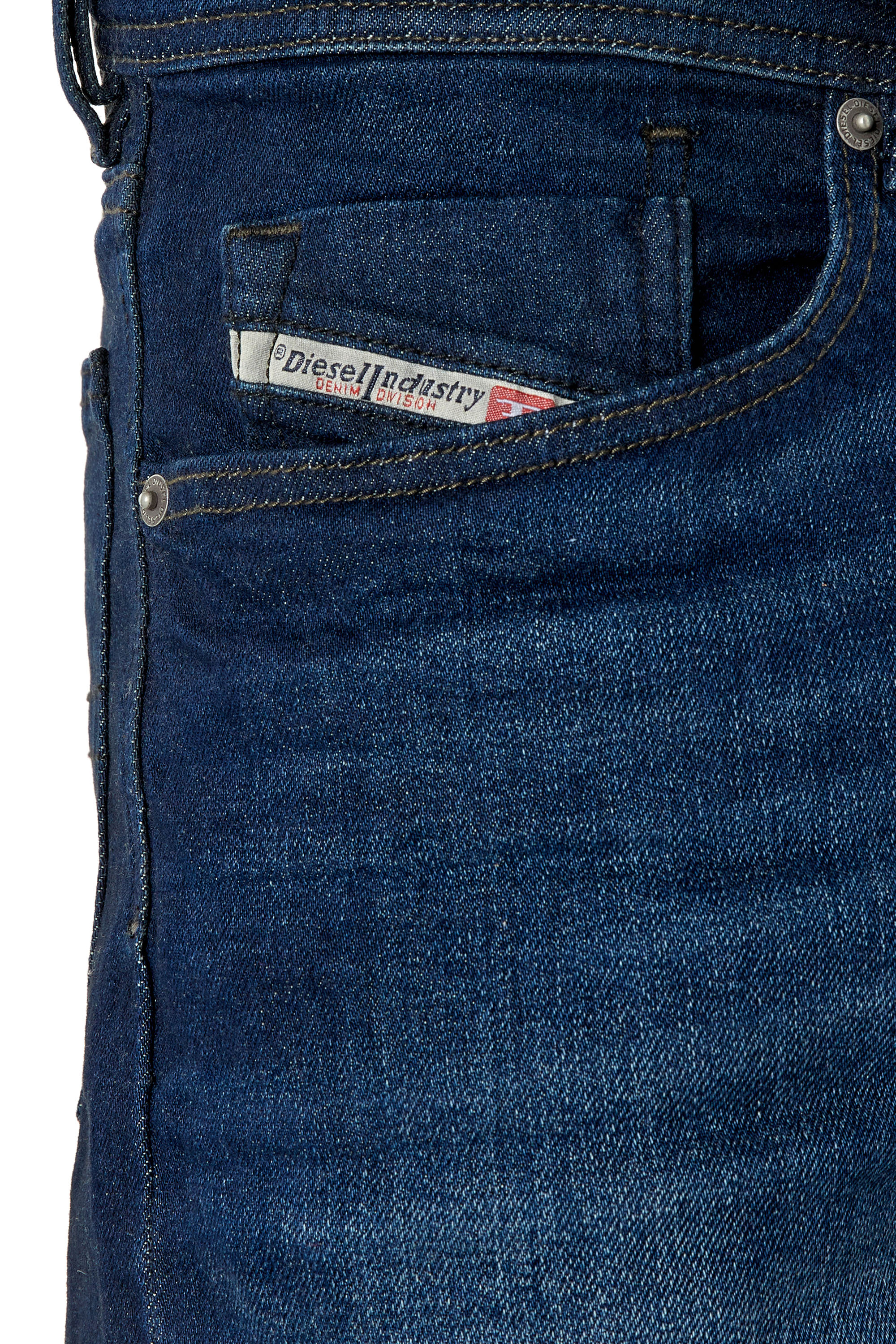 Diesel - Waykee E814W Straight Jeans, Blu medio - Image 4