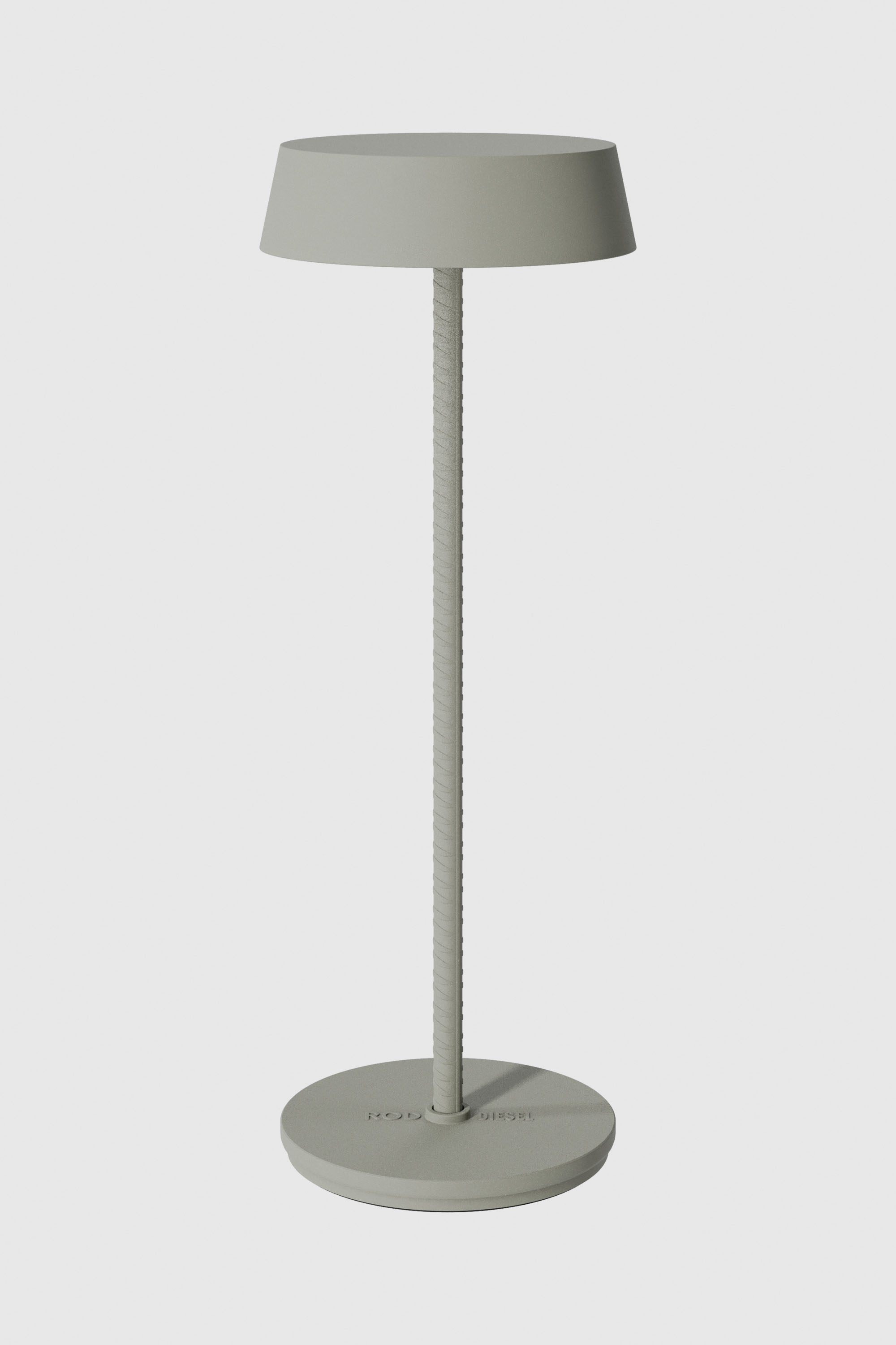Diesel - 51181 9230 ROD CORDLESS TABLE LAMP MOSS, Lampada portatile e ricaricabile Unisex in Grigio - 1