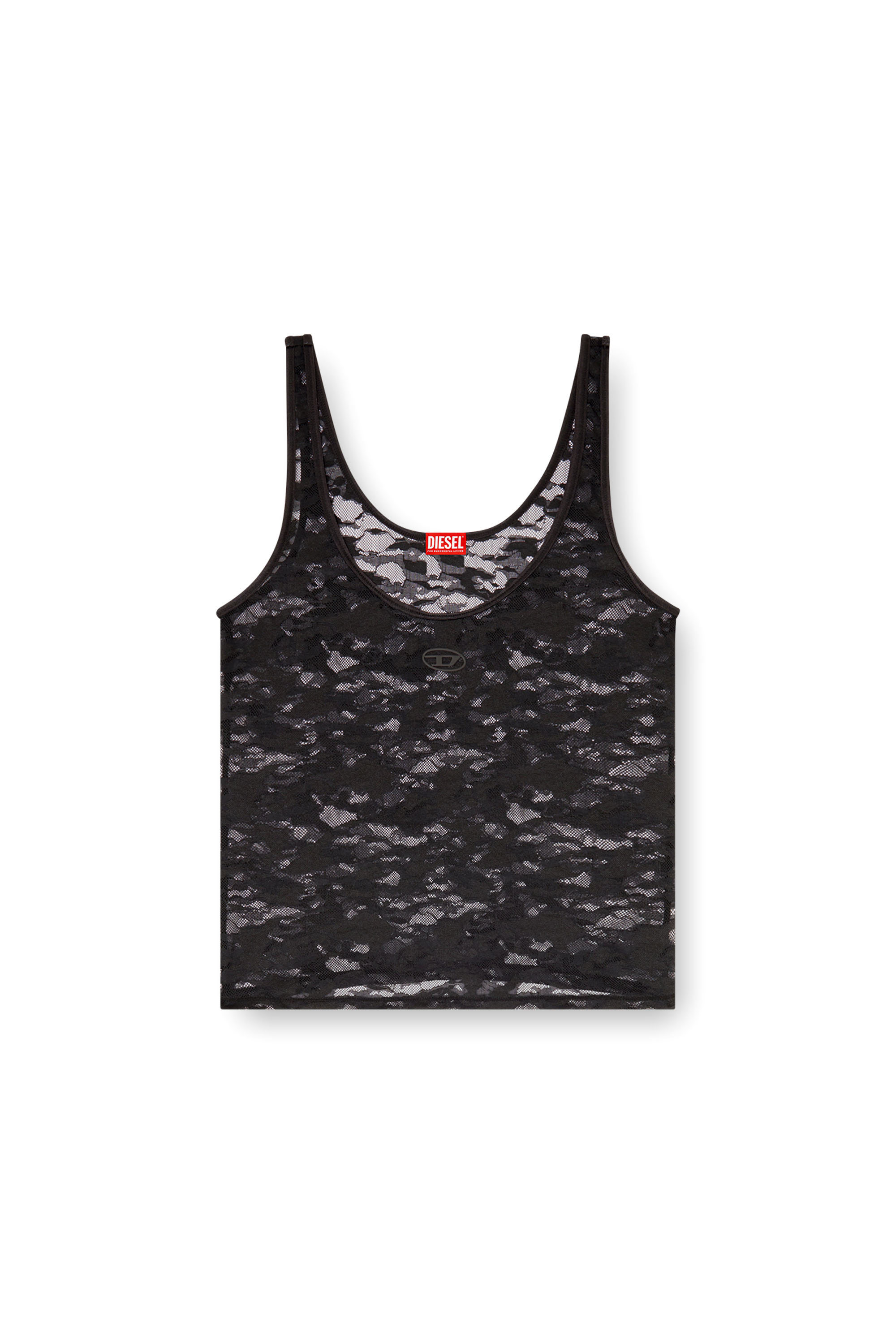 Diesel - LILY-UTLT, D&eacute;bardeur en dentelle nylon Femme in ToBeDefined - 2