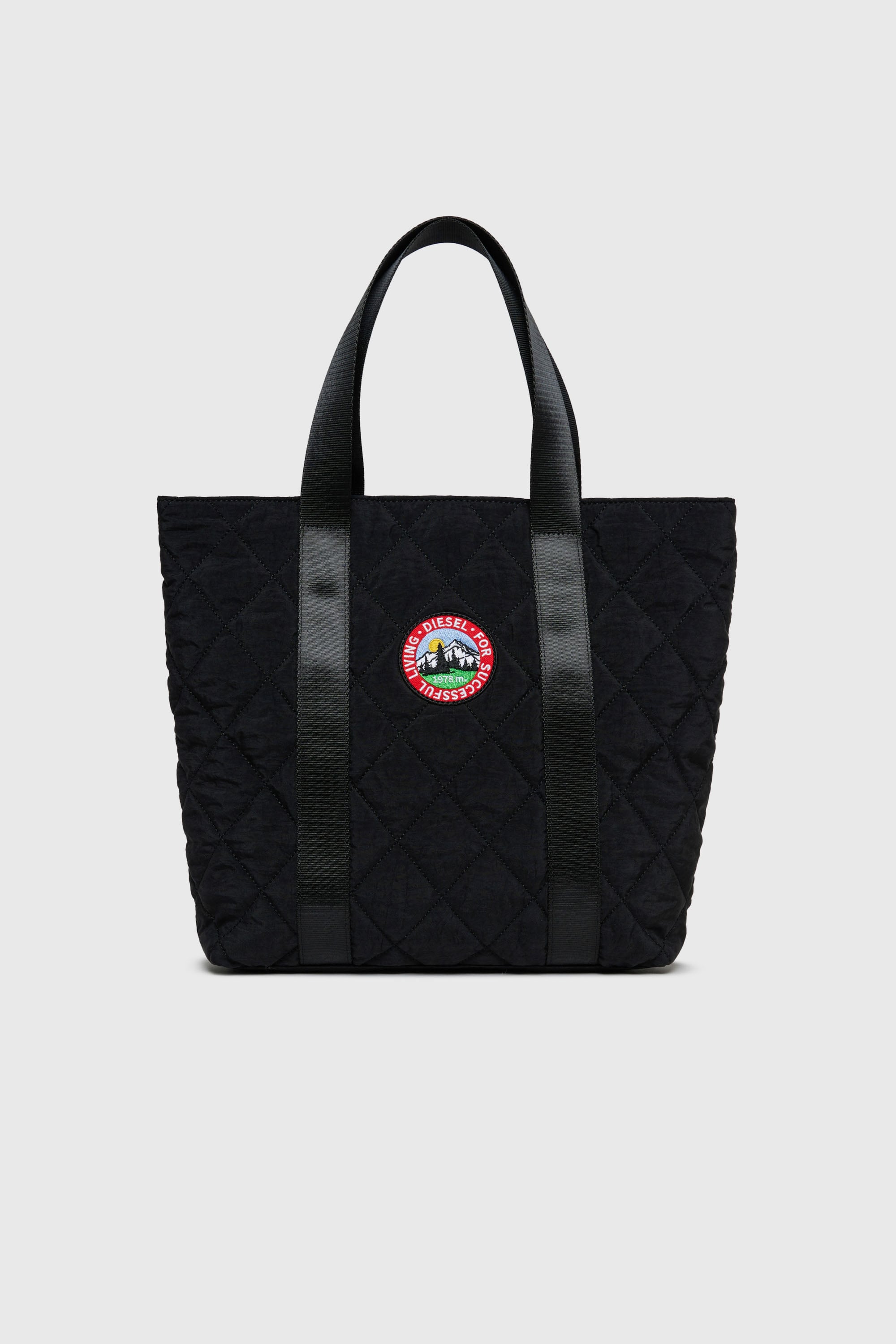Diesel - WMONTY, WMONTY - Sac cabas en nylon matelass&eacute; Femme in Noir - 1