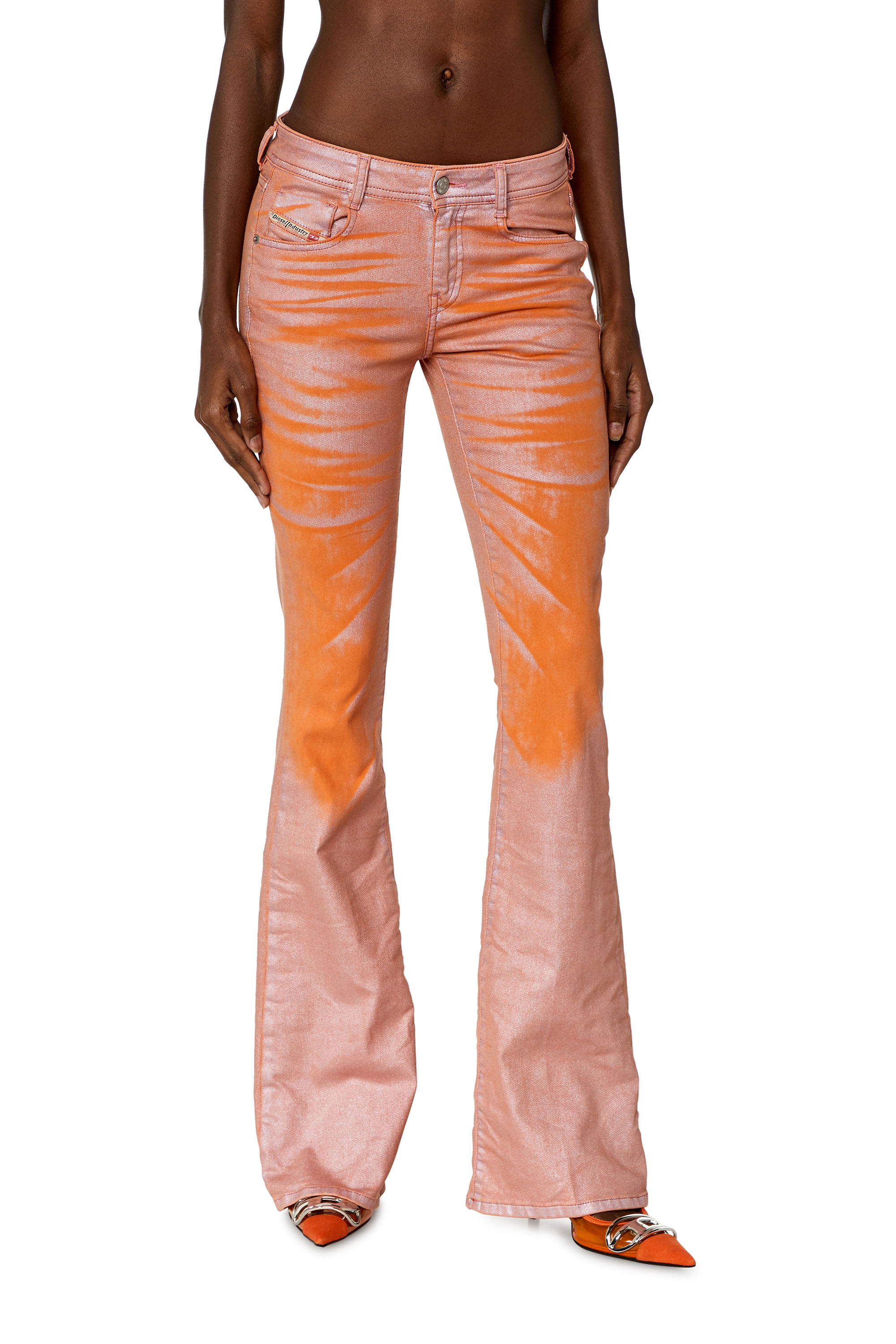 Diesel - Bootcut and Flare Jeans 1969 D-Ebbey 068KT, Rosa/Orange - Image 1