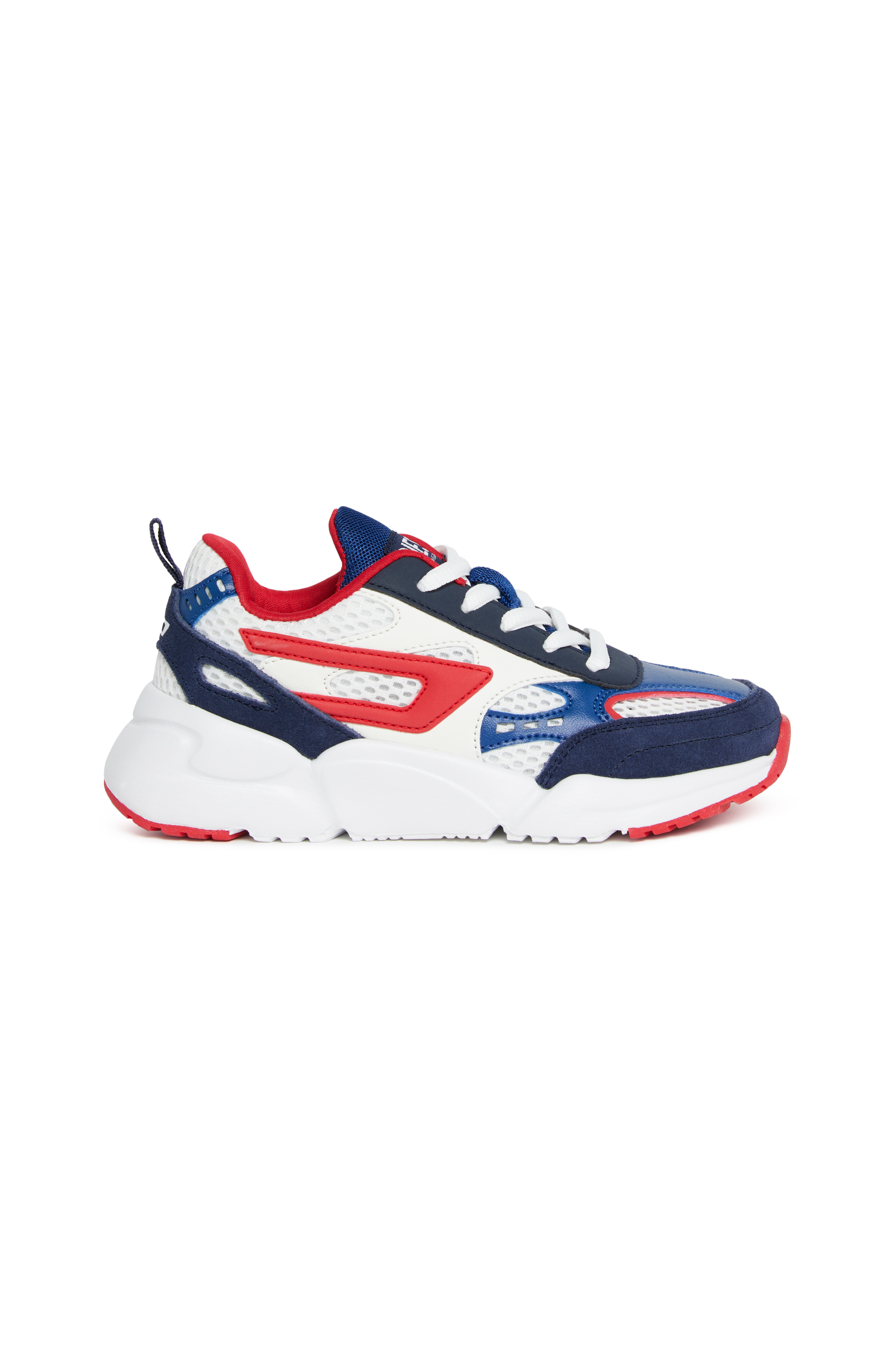 Diesel - S-MILLENIUM SPORT LC, Unisex's Sneakers in mesh, suede and PU in White/Blue - 1