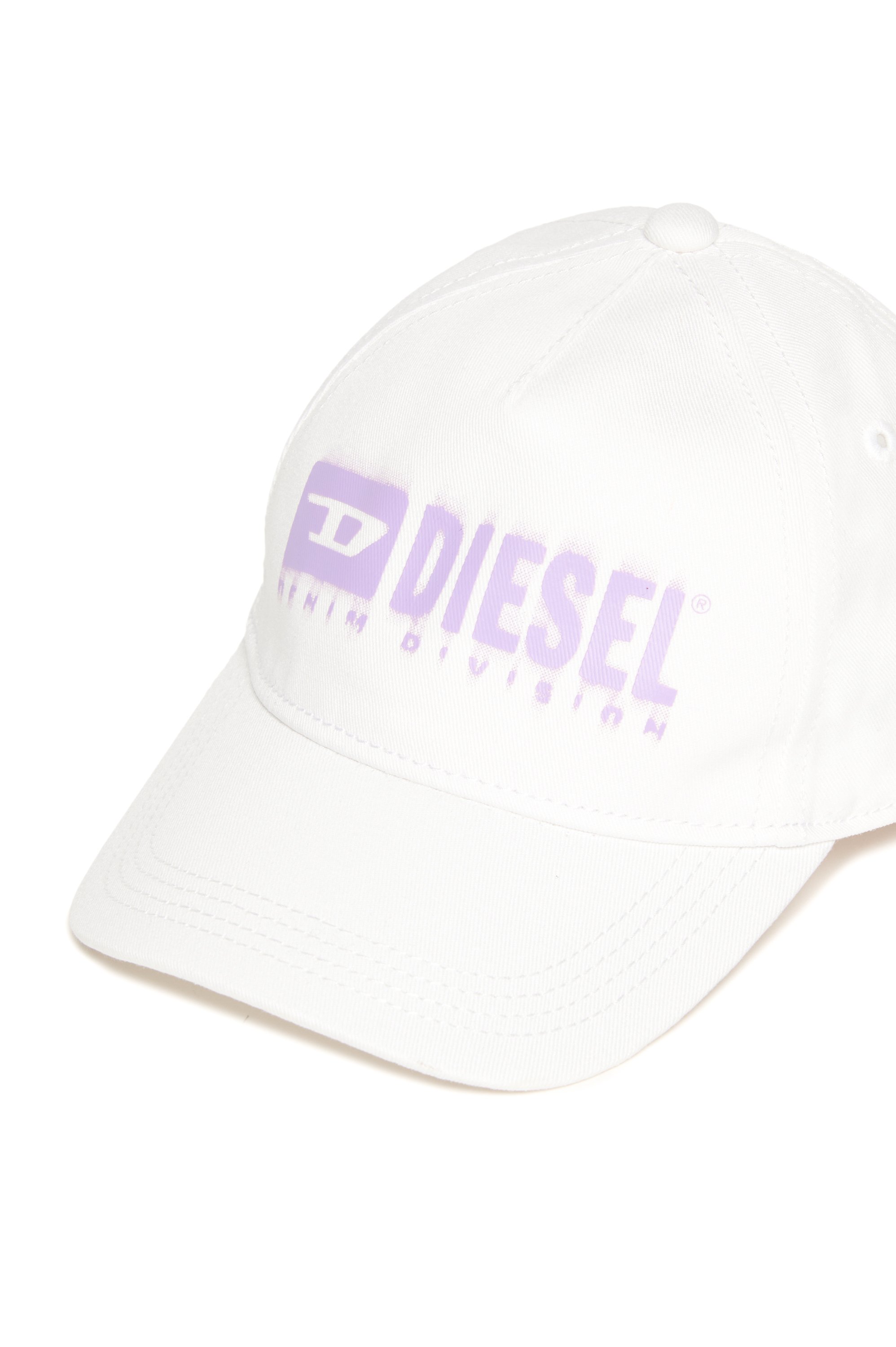 Diesel - FPRITTILB, Unisex Basecap aus Denim mit Dégradé-Logo in Weiß - 3