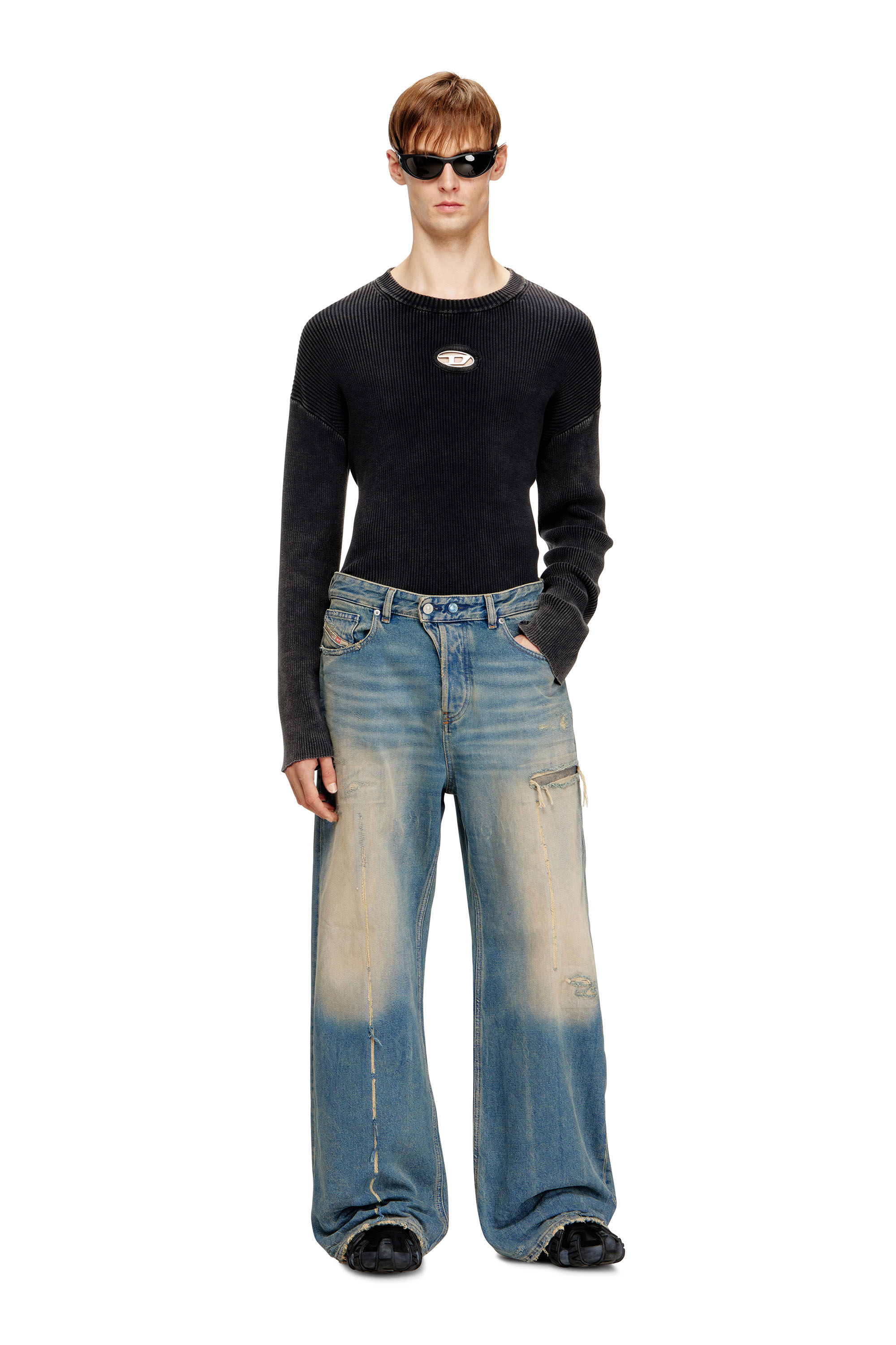 Diesel - Relaxed Jeans 1996 D-Sire 09N29 Donna, Blu medio - Image 4