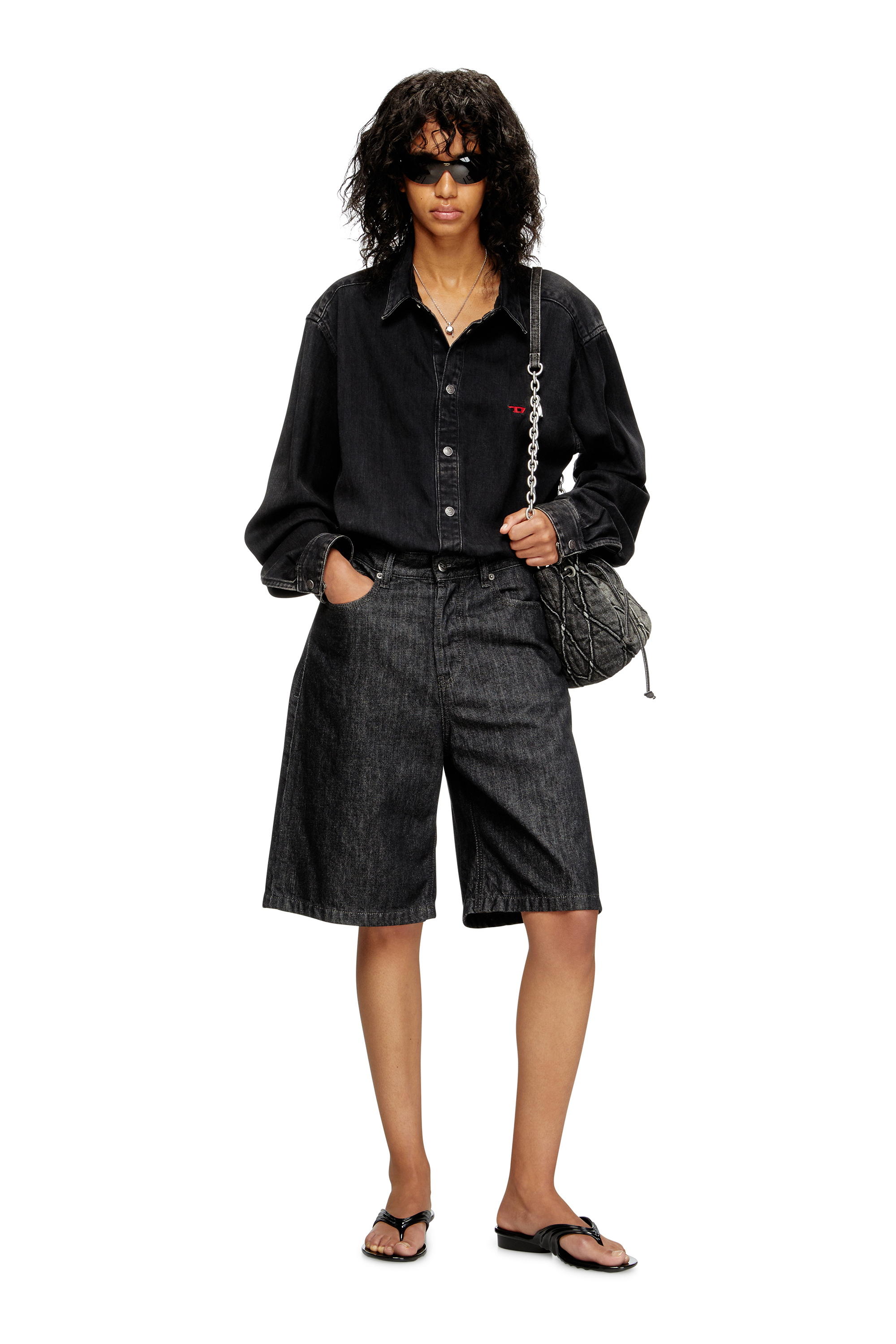 Diesel - MELISSA QUANTUM THONG, Infradito in Melflex® Donna in Nero - 7