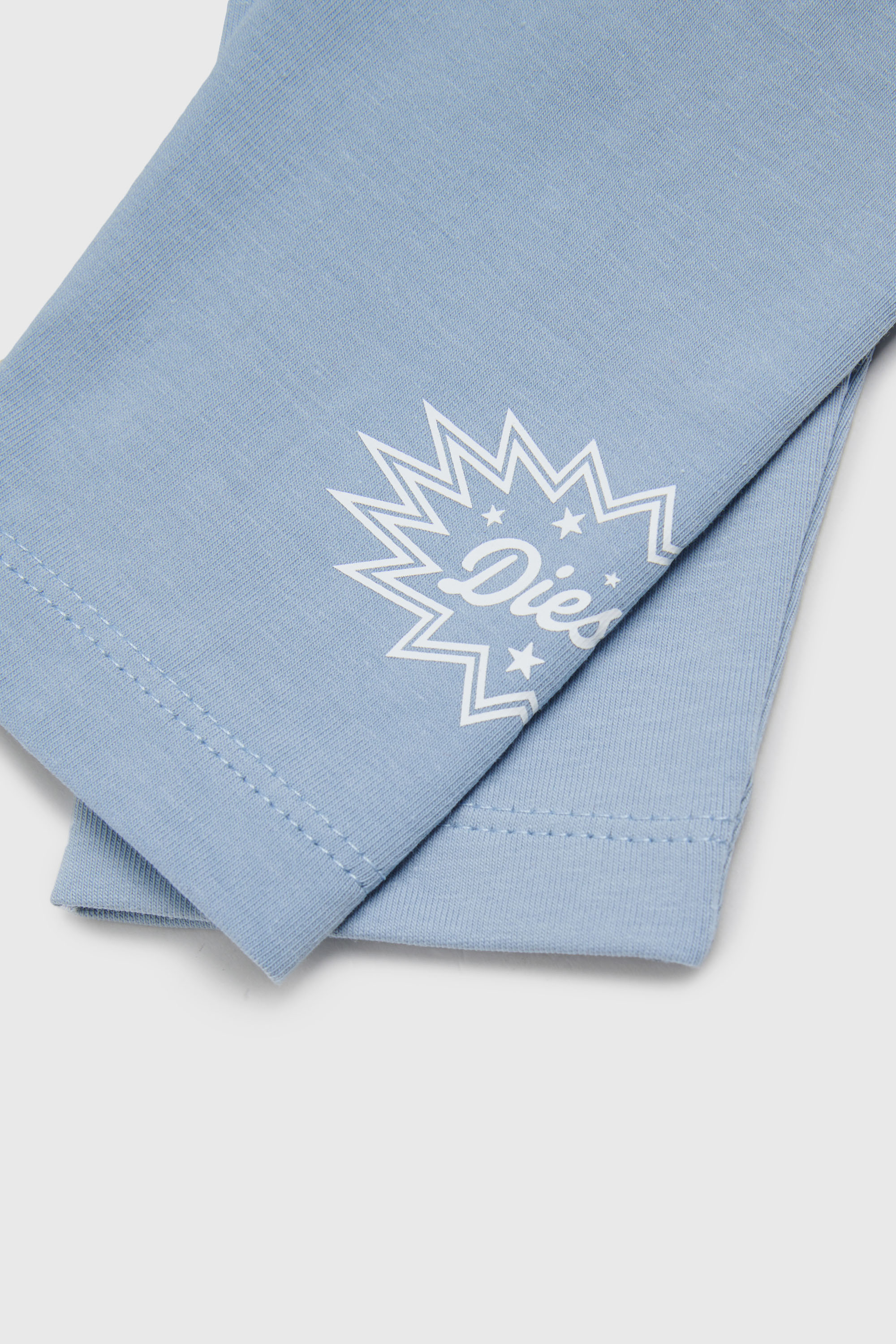 Diesel - PFUMB, Leggings con stampa logo starburst Donna in Blu - 4