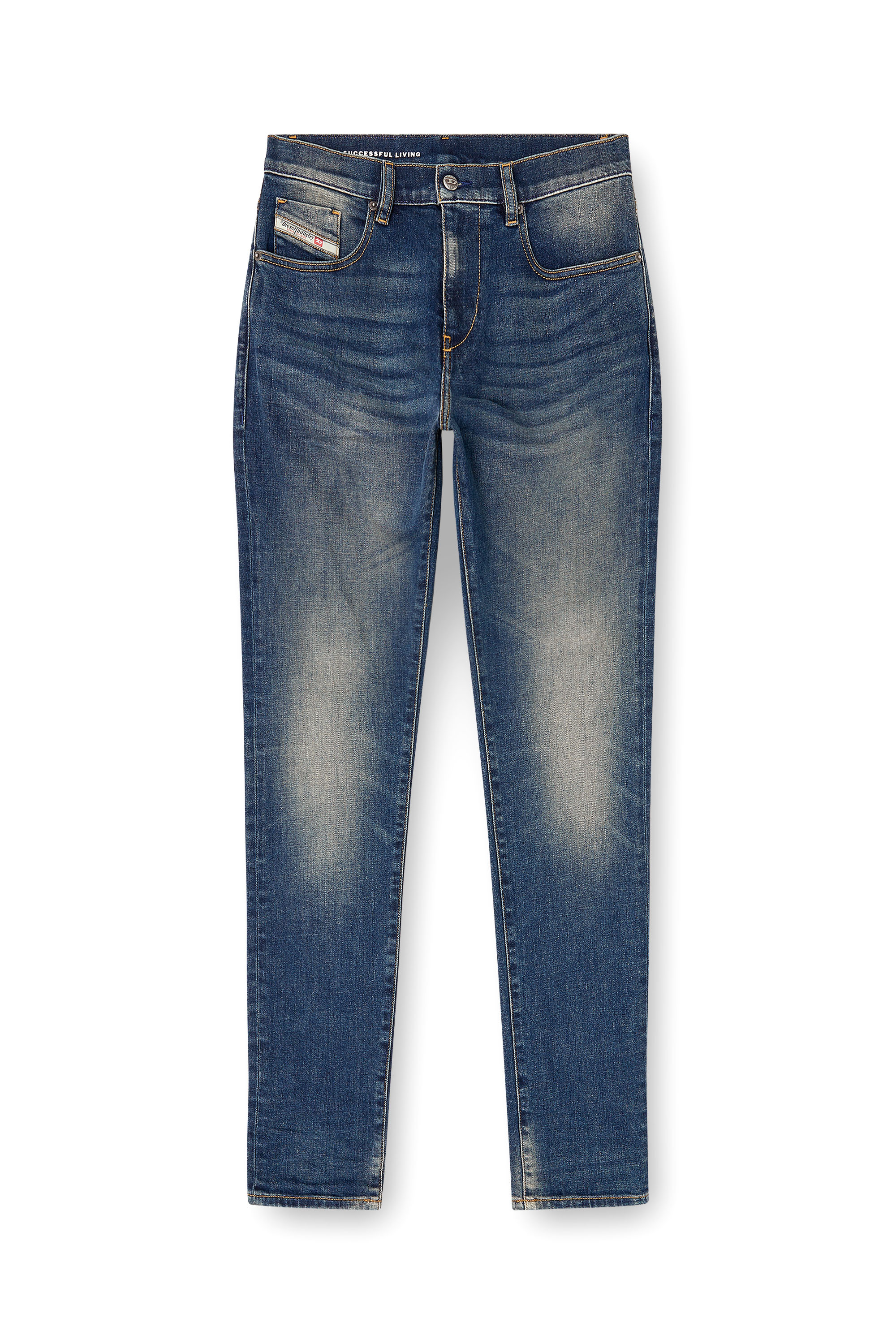 Diesel - Slim Jeans 2019 D-Strukt 09M16 Uomo, Blu Scuro - Image 3