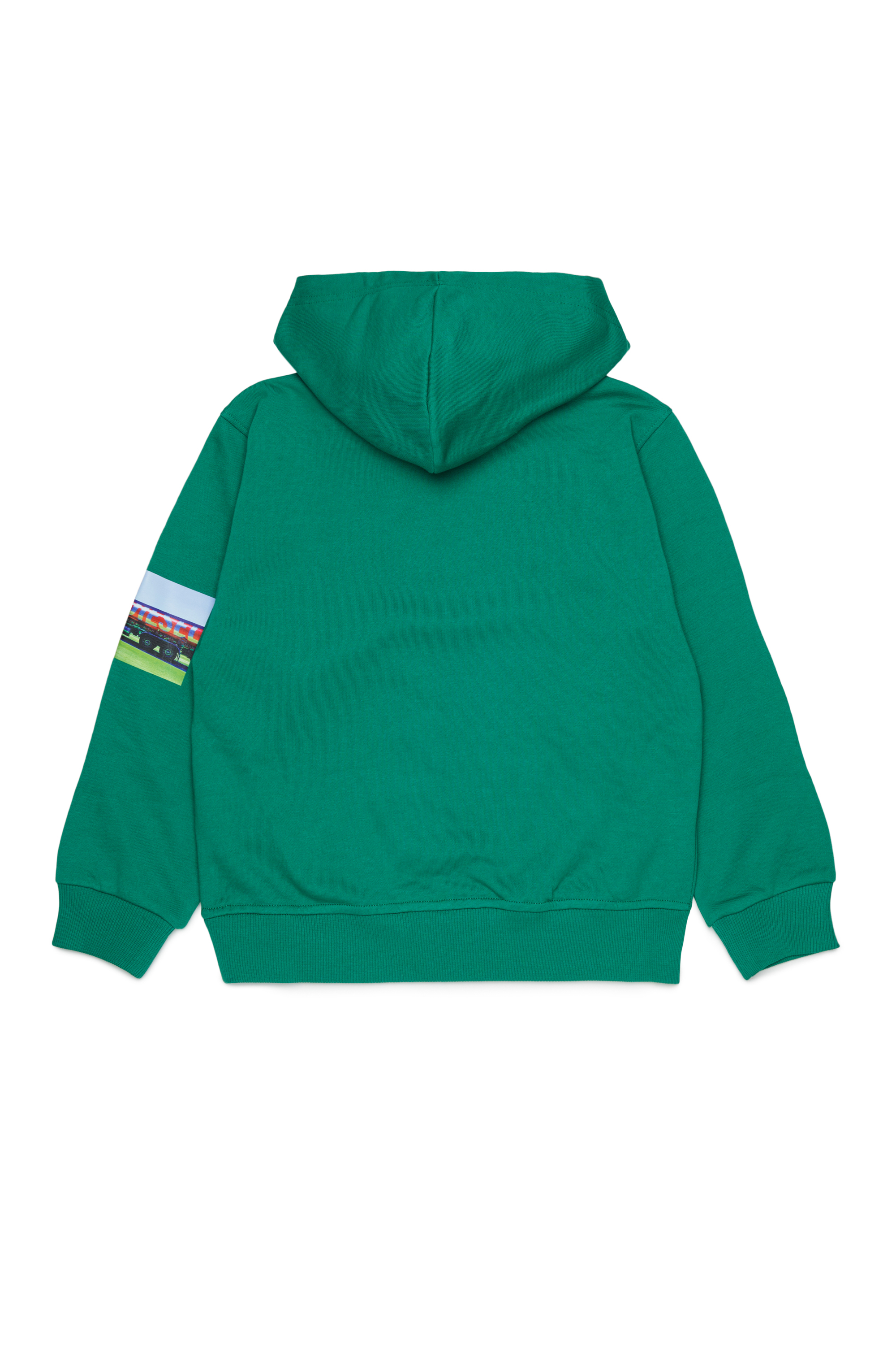 Diesel - SFORMY OVER, Sweat &agrave; capuche avec photo prints Homme in Vert - 2