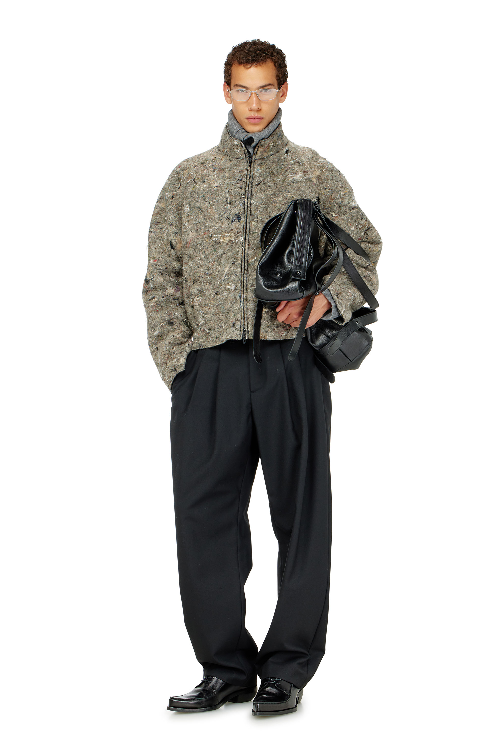Diesel - J-DISTEM, Herren Upcycled Filzjacke in null - 2