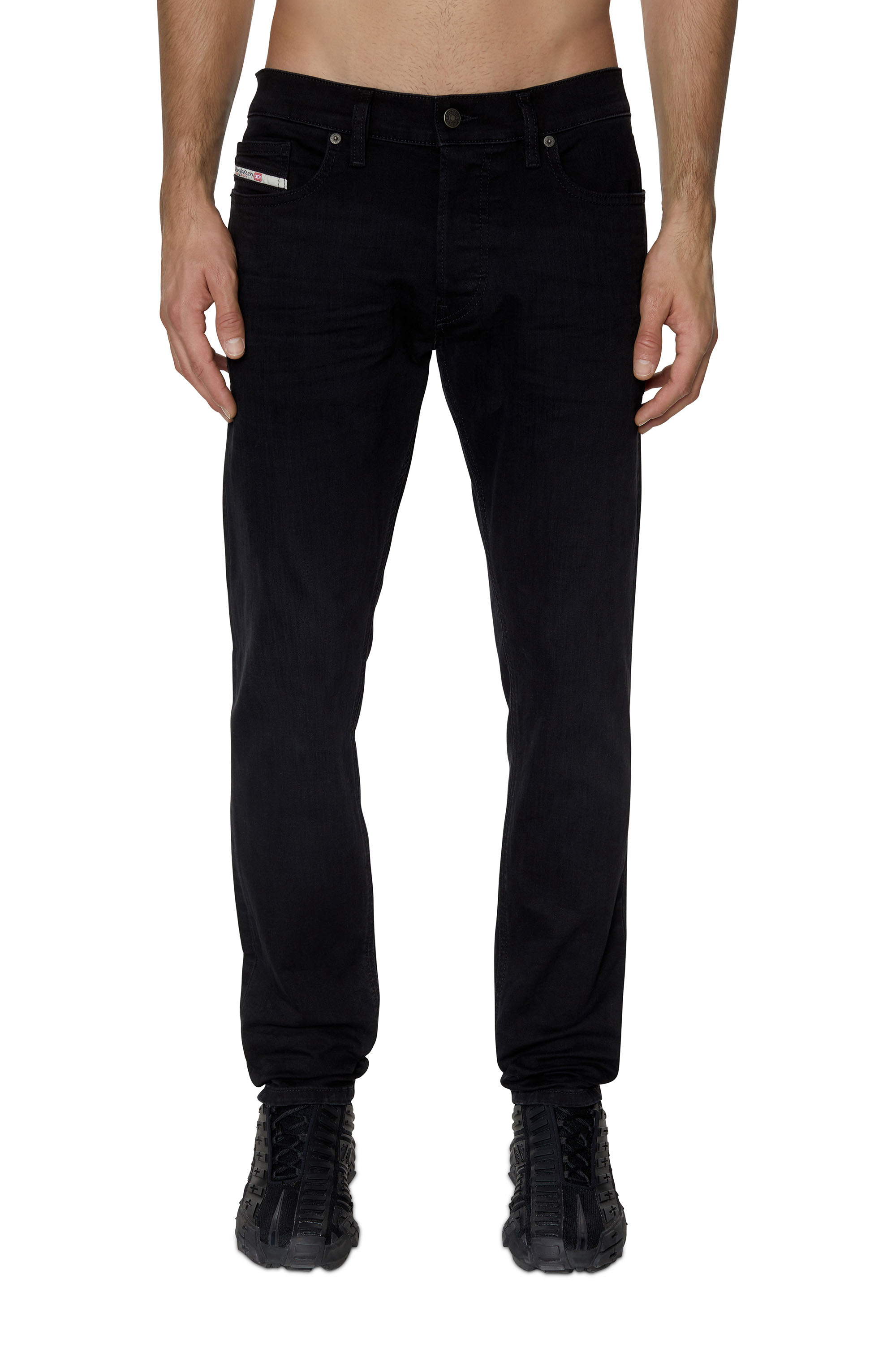 Diesel - D-Luster 0ELAY Slim Jeans, Black/Dark grey - Image 1