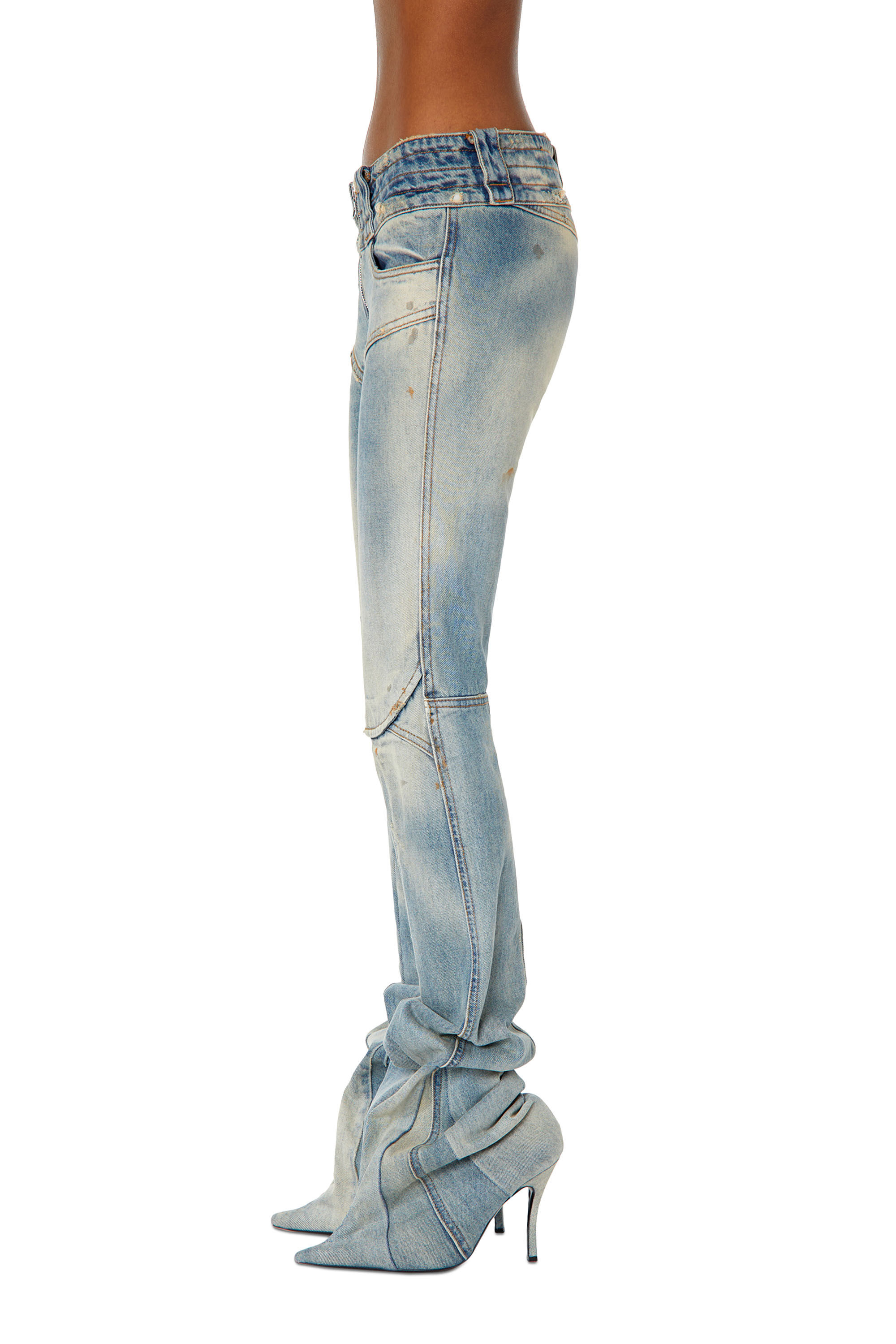 Diesel - DE-Bikerboot 0ENAF Regular Jeans, Blu Chiaro - Image 6