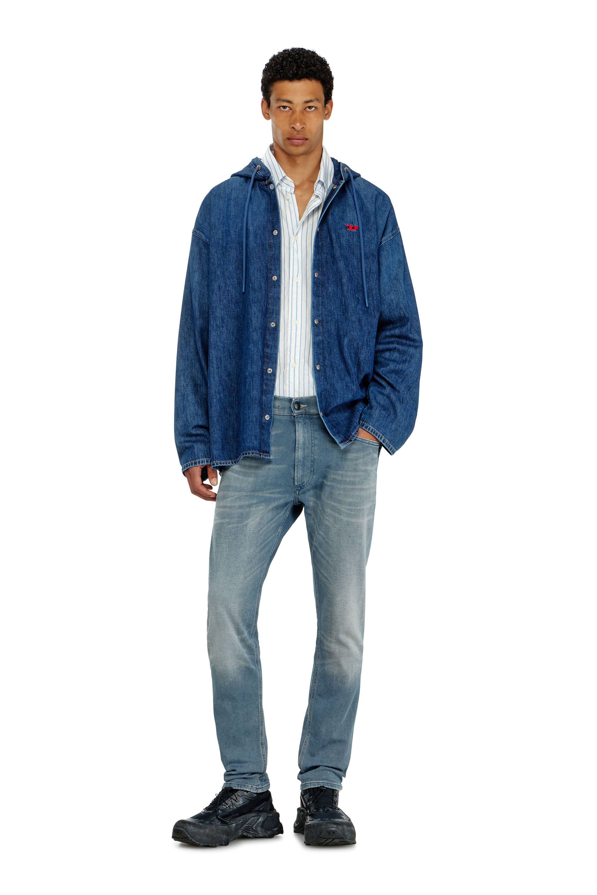 Diesel - Regular 2032 D-Krooley-BW Joggjeans&reg; 09P91 Homme, Bleu Clair - Image 2
