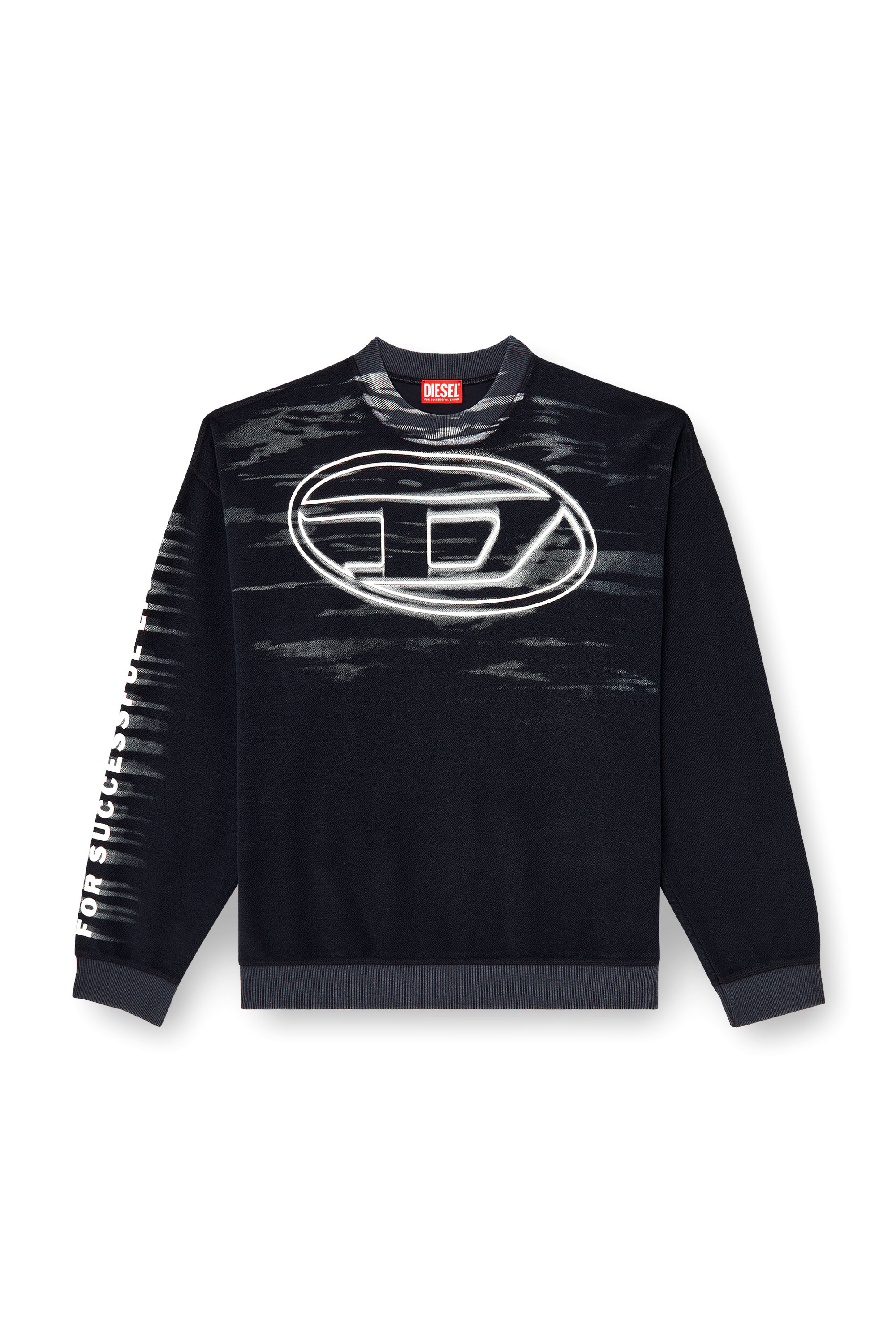 Diesel - S-BOXT-T1, Herren Baumwoll-Sweatshirt mit Oval-D-Druck in Dunkelblau - 3