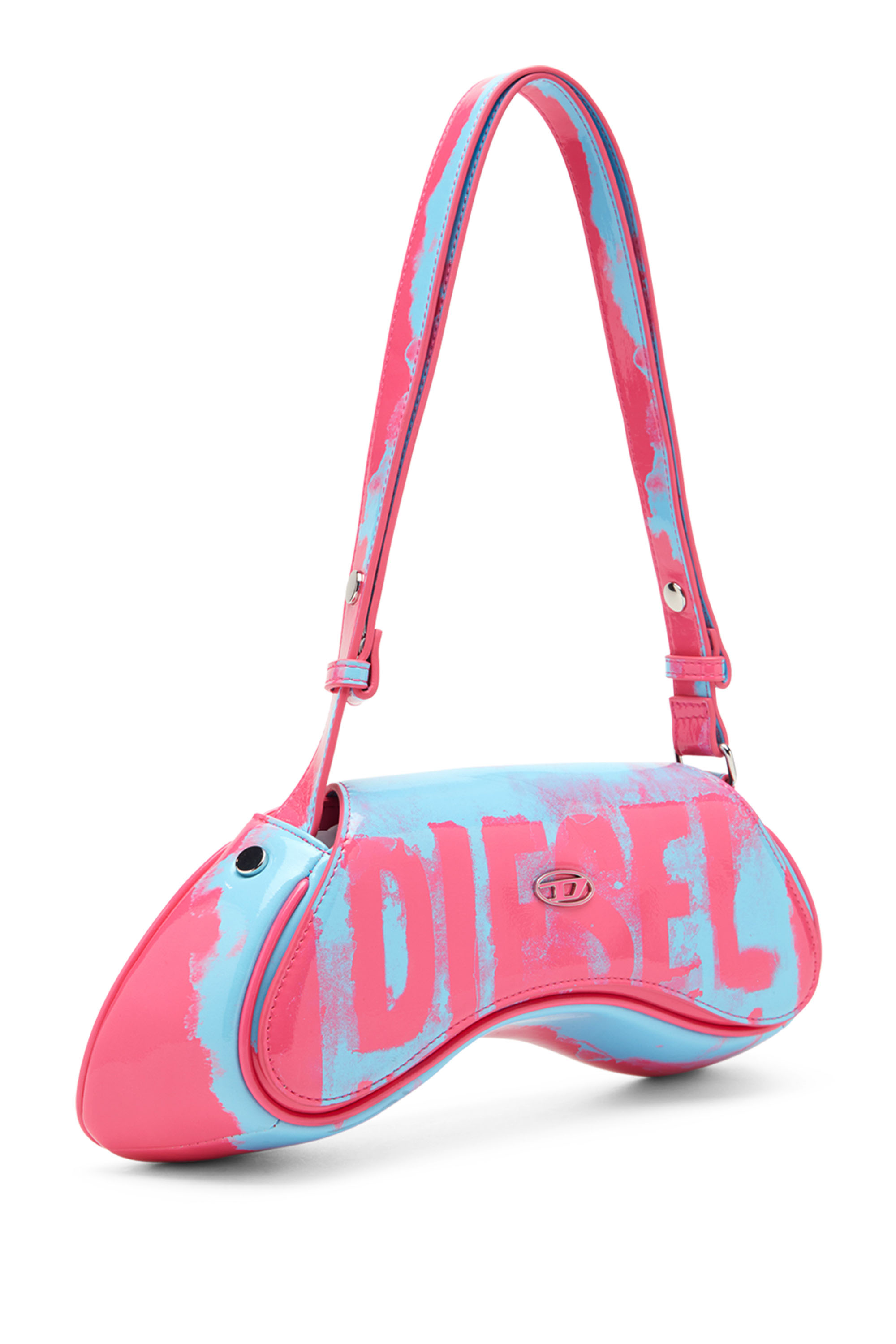 Diesel - PLAY CROSSBODY, Play-Borsa in PU stampato lucido Donna in Multicolor - 5