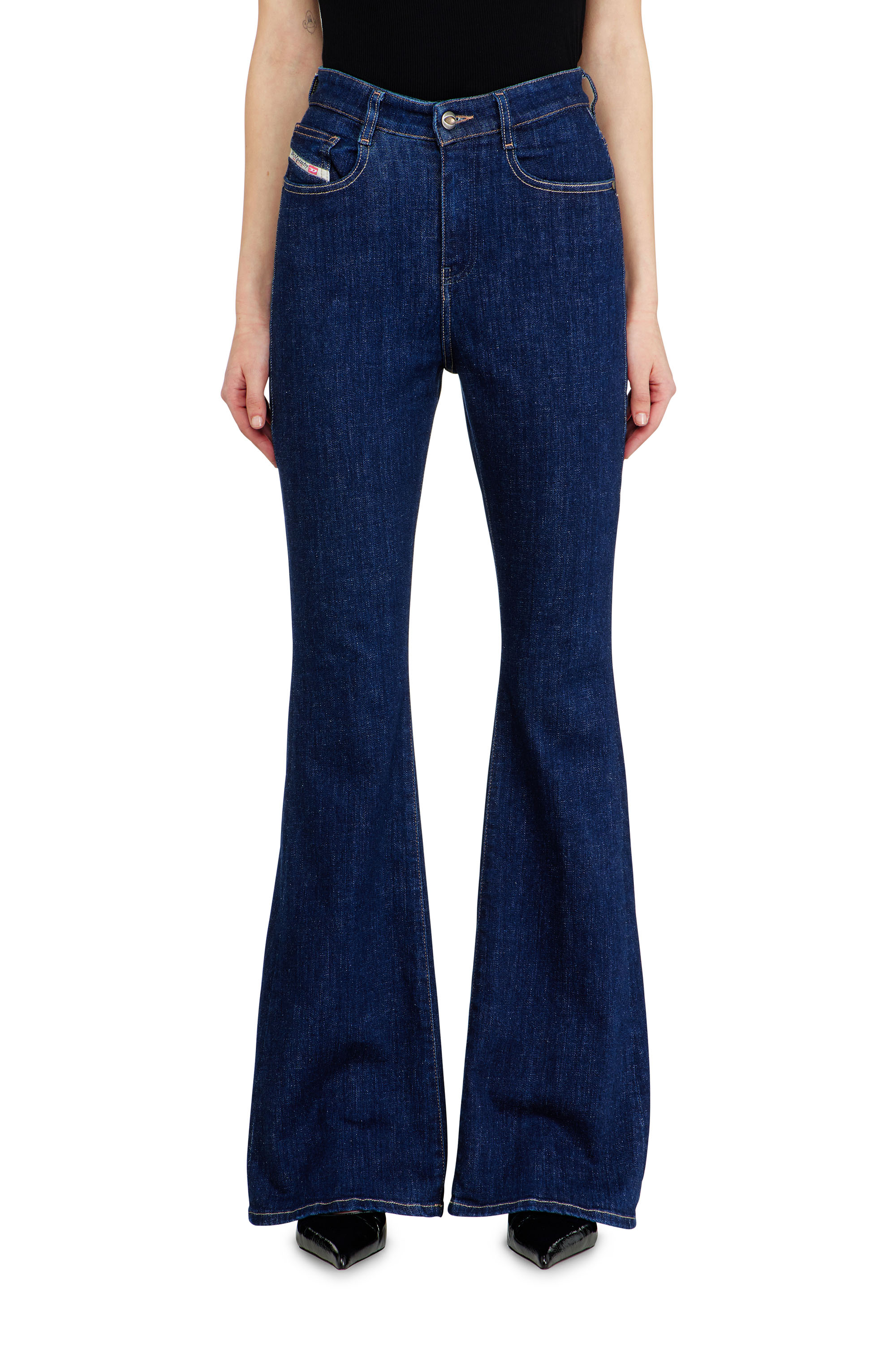 Diesel - Bootcut Jeans 1973 D-Partt 09Q03 Donna, Blu Scuro - Image 1