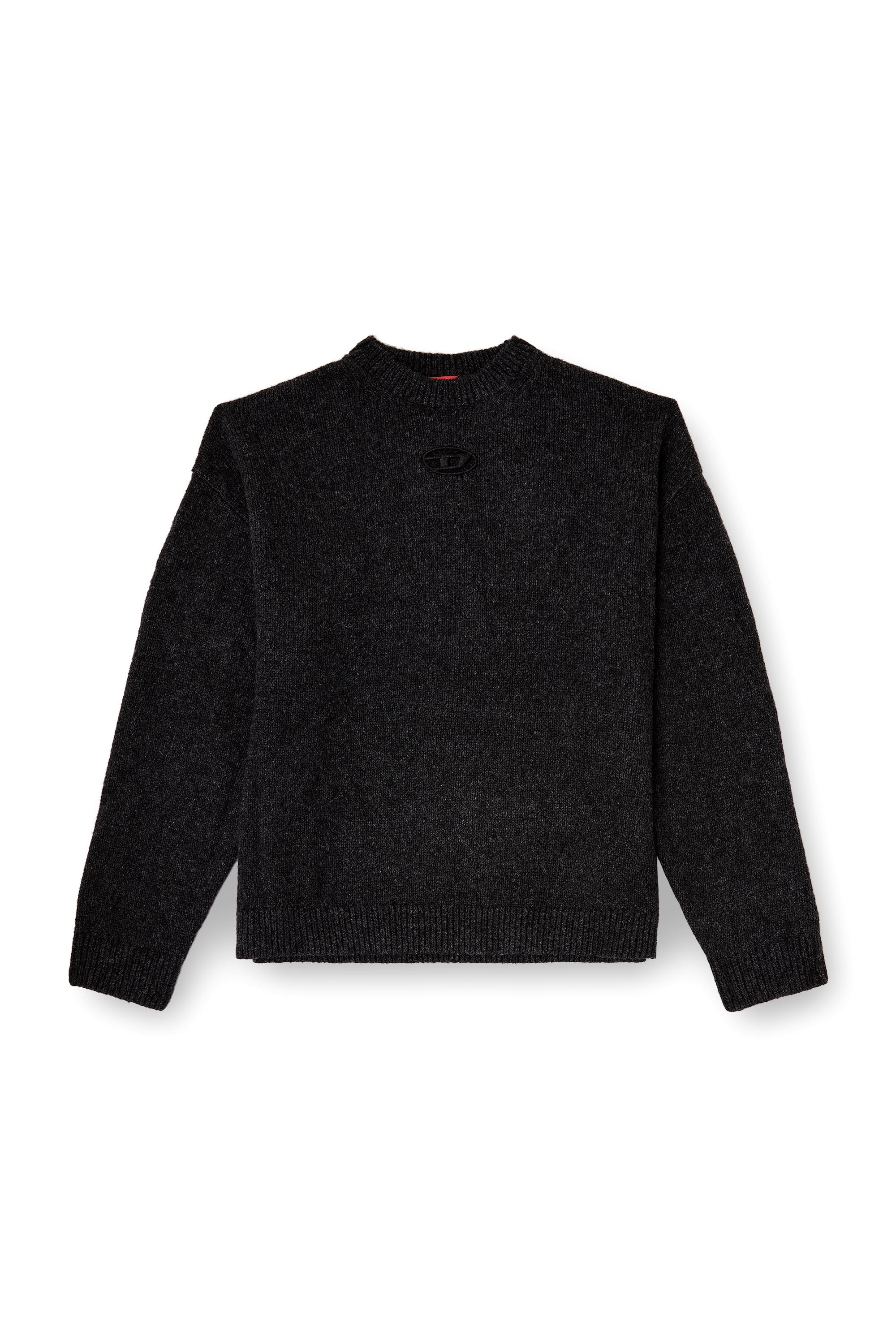 Diesel - K-AREESO, Maglia in misto lana e alpaca Uomo in Nero - 3