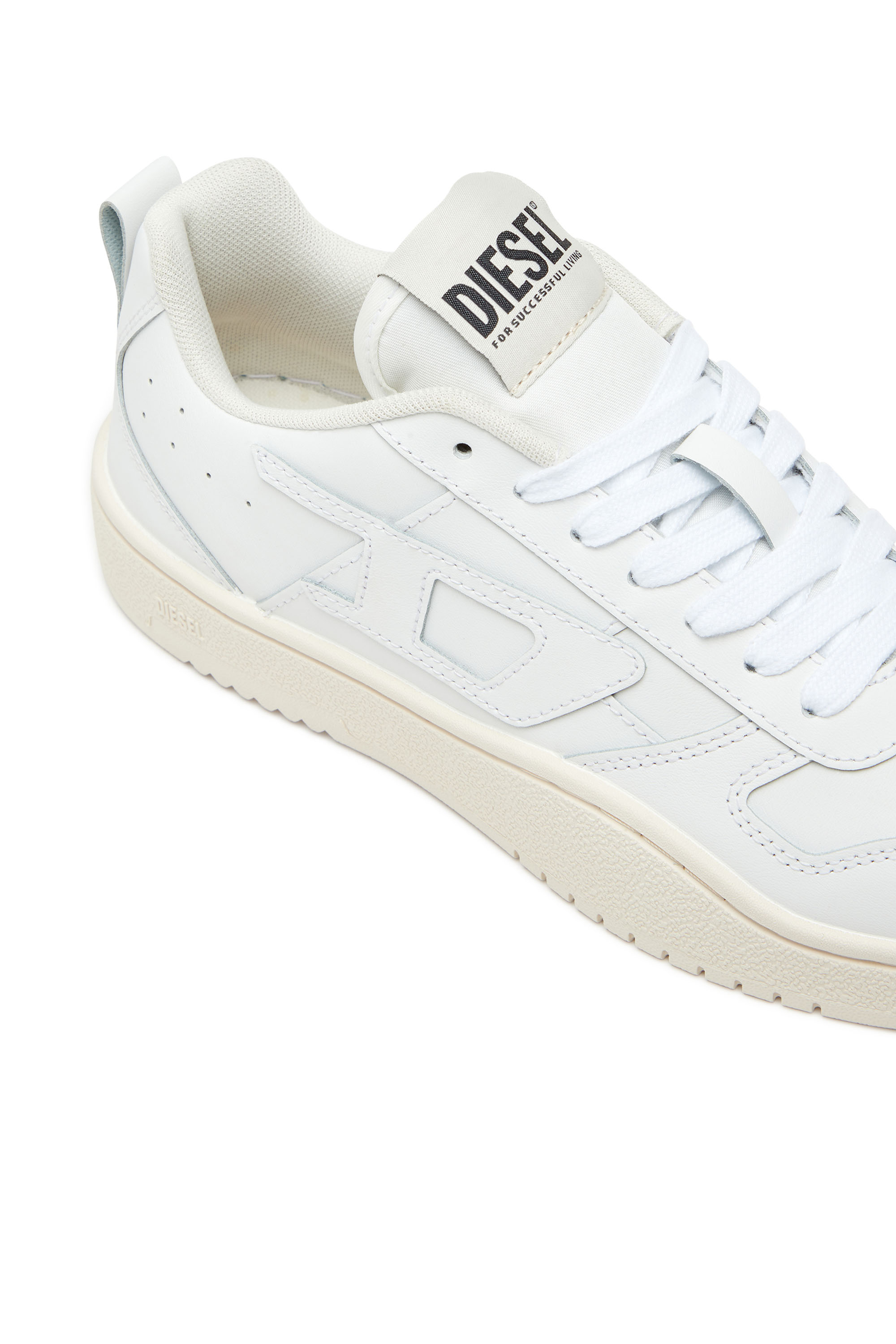 Diesel - S-UKIYO V2 LOW, S-Ukiyo Low-Sneakers basses en cuir et nylon Homme in Blanc - 6