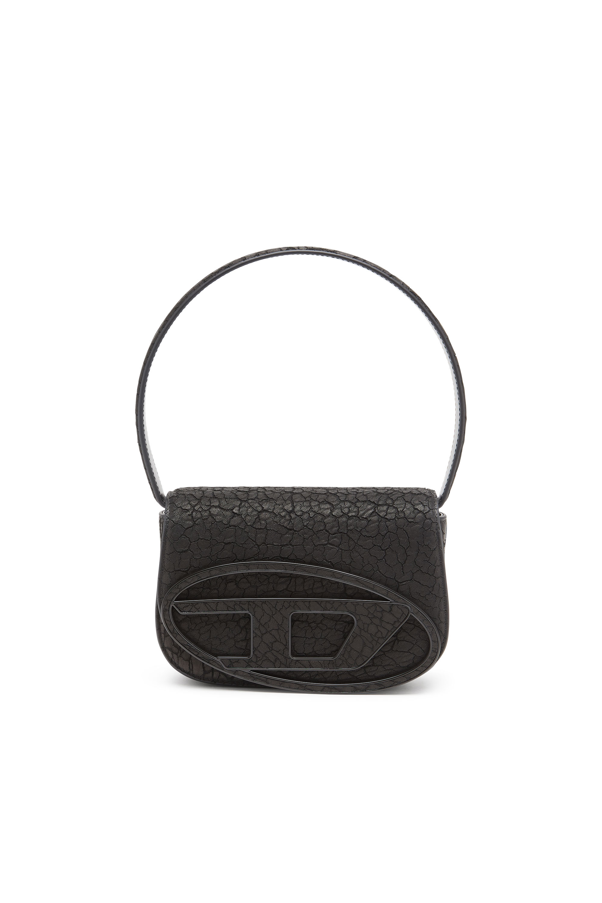 Diesel - 1DR, 1DR-Sac à bandoulière iconique en cuir aride Femme in Noir - 7