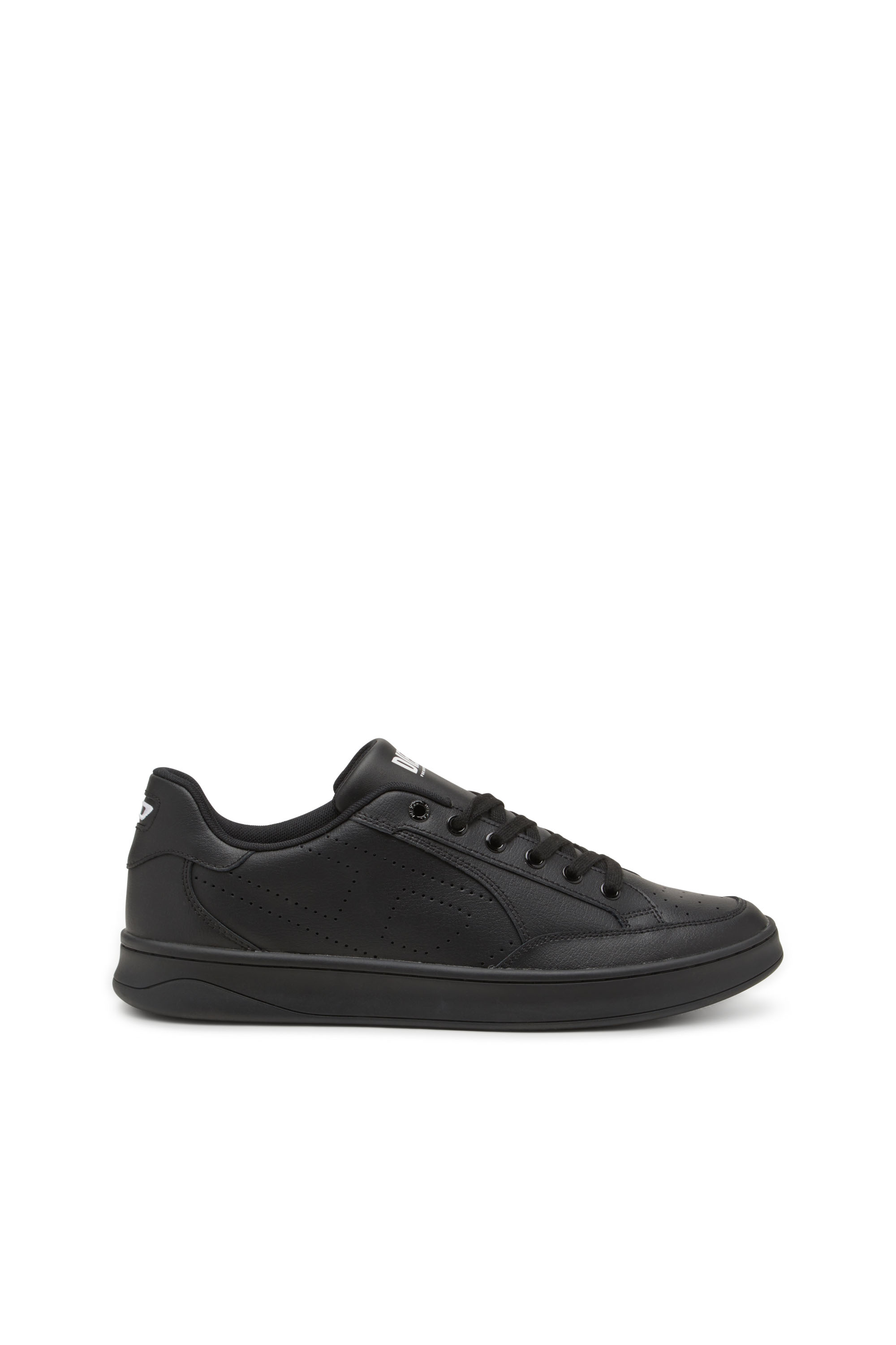 Diesel - S-DAKOTA LOW, S-Dakota-Sneaker in pelle con logo perforato Uomo in Nero - 1