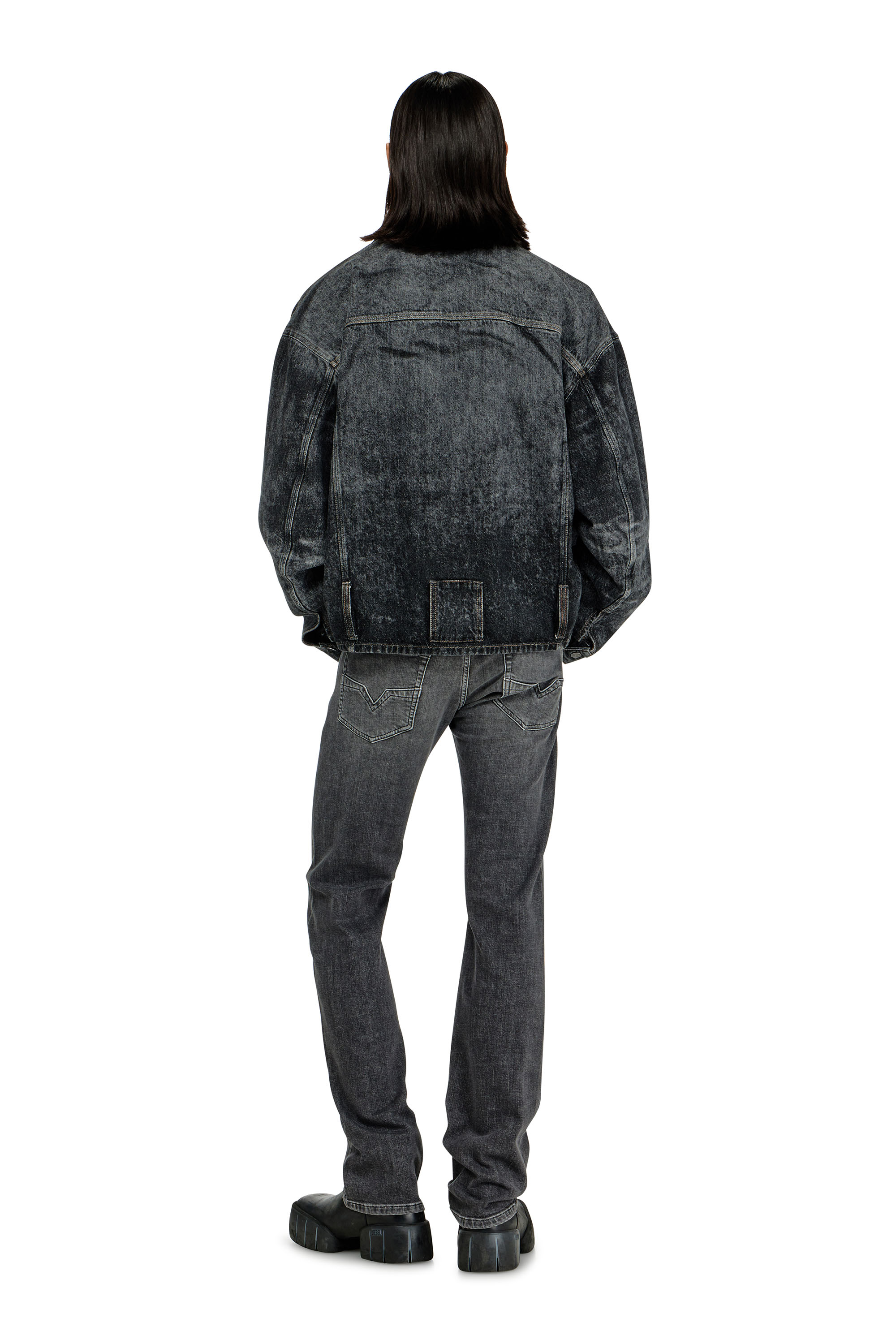 Diesel - Herren Regular Jeans 1985 Larkee 0HDBD, Schwarz/Dunkelgrau - 3