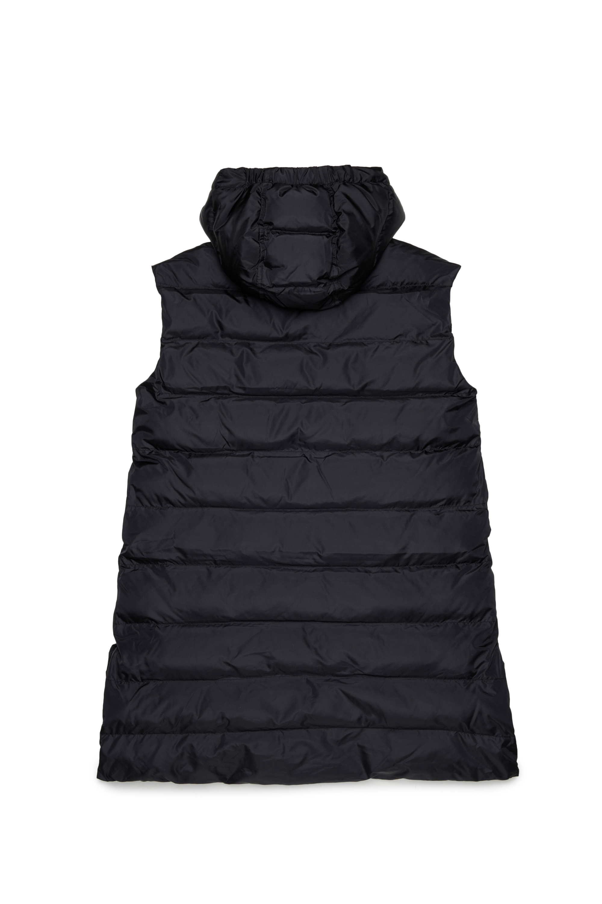 Diesel - JFENNY, Longline veste matelass&eacute;e &agrave; capuche Femme in Noir - 2