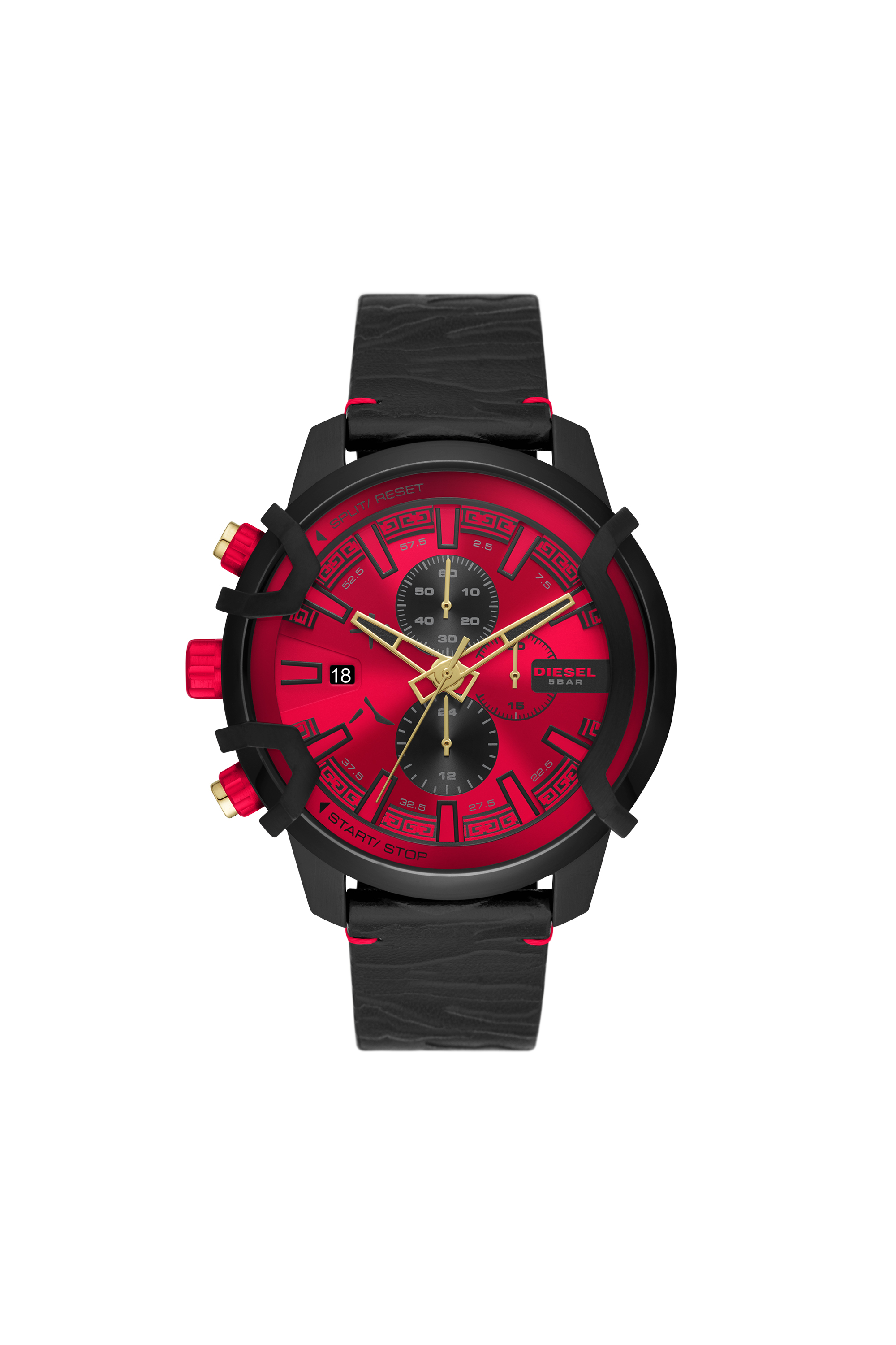 Diesel - DZ4583, Orologio Griffed con cinturino in pelle Uomo in Multicolor - 1