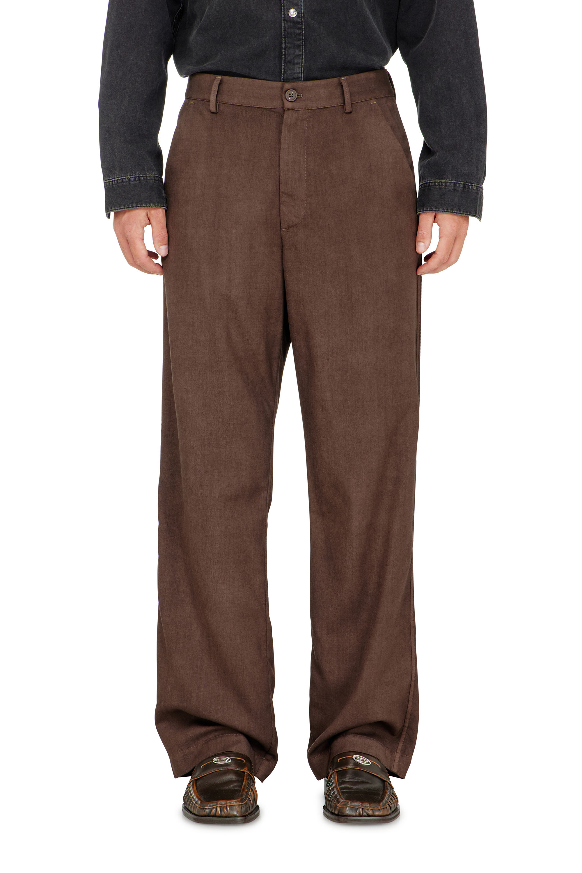 Diesel - P-HANT-CHINO-AECB, Pantaloni chino in lana stretch leggera Uomo in ToBeDefined - 3