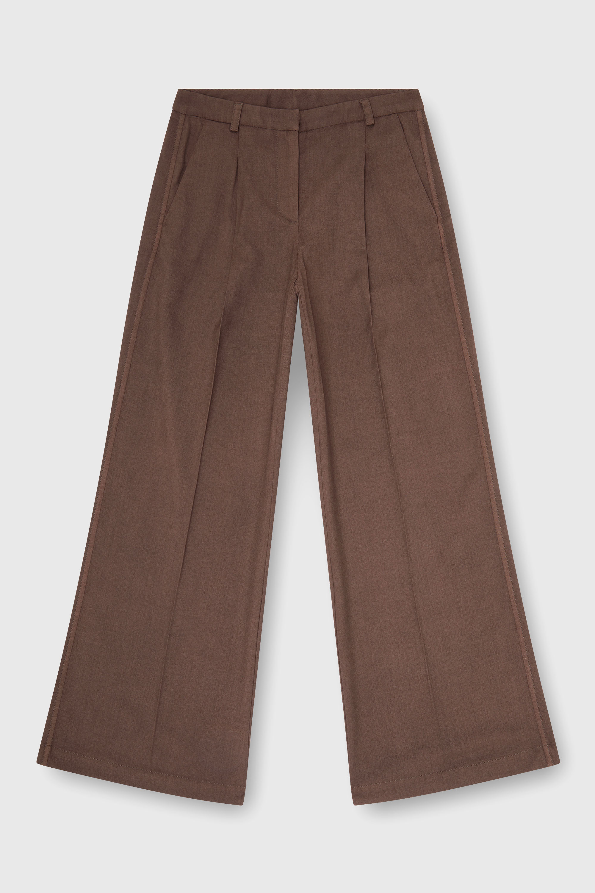 Diesel - P-ARIDE, Woman's Pleated wide-leg pants in stretch wool in null - 2