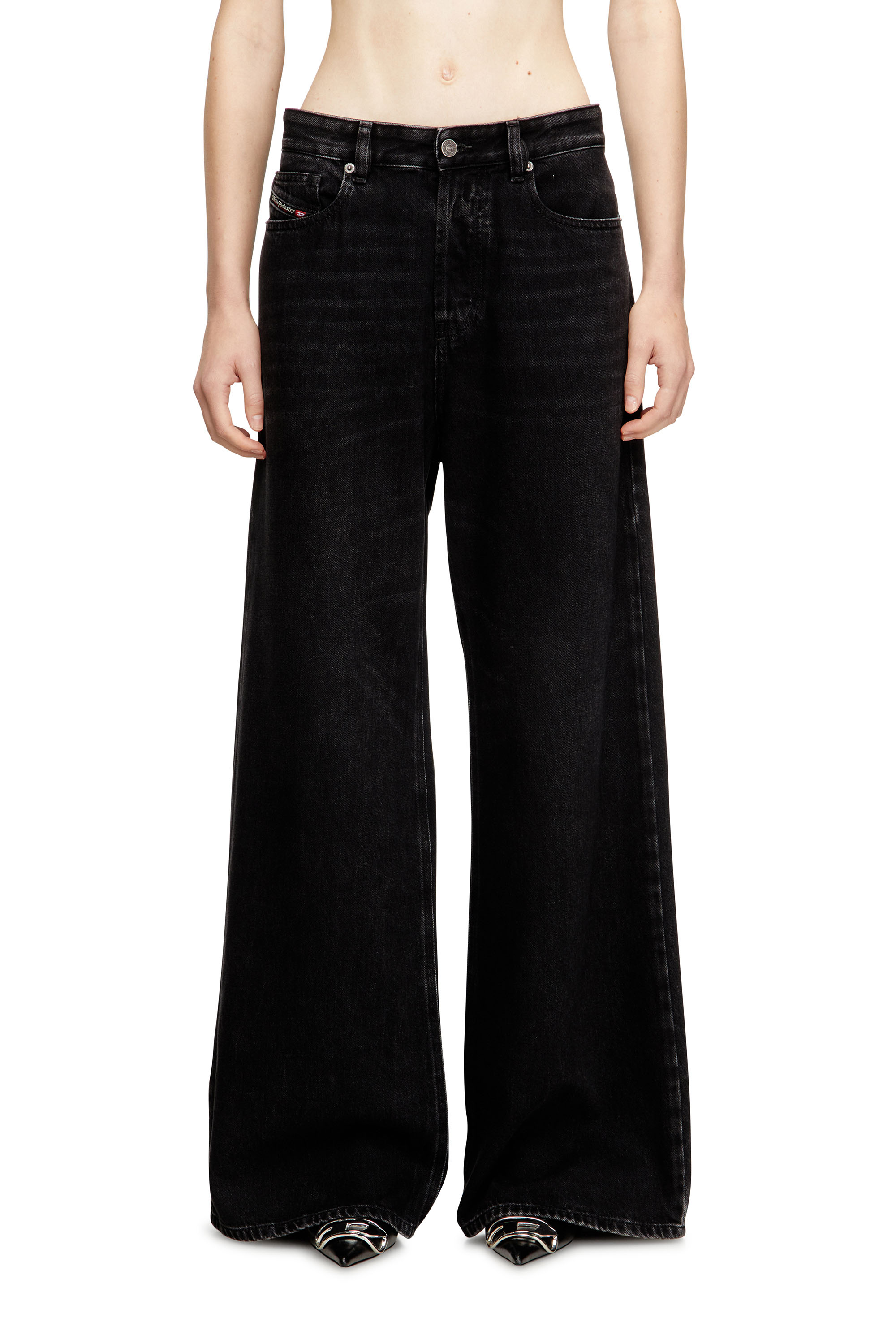 Diesel - Damen Relaxed Jeans 1996 D-Sire 09P09, Schwarz/Dunkelgrau - 1