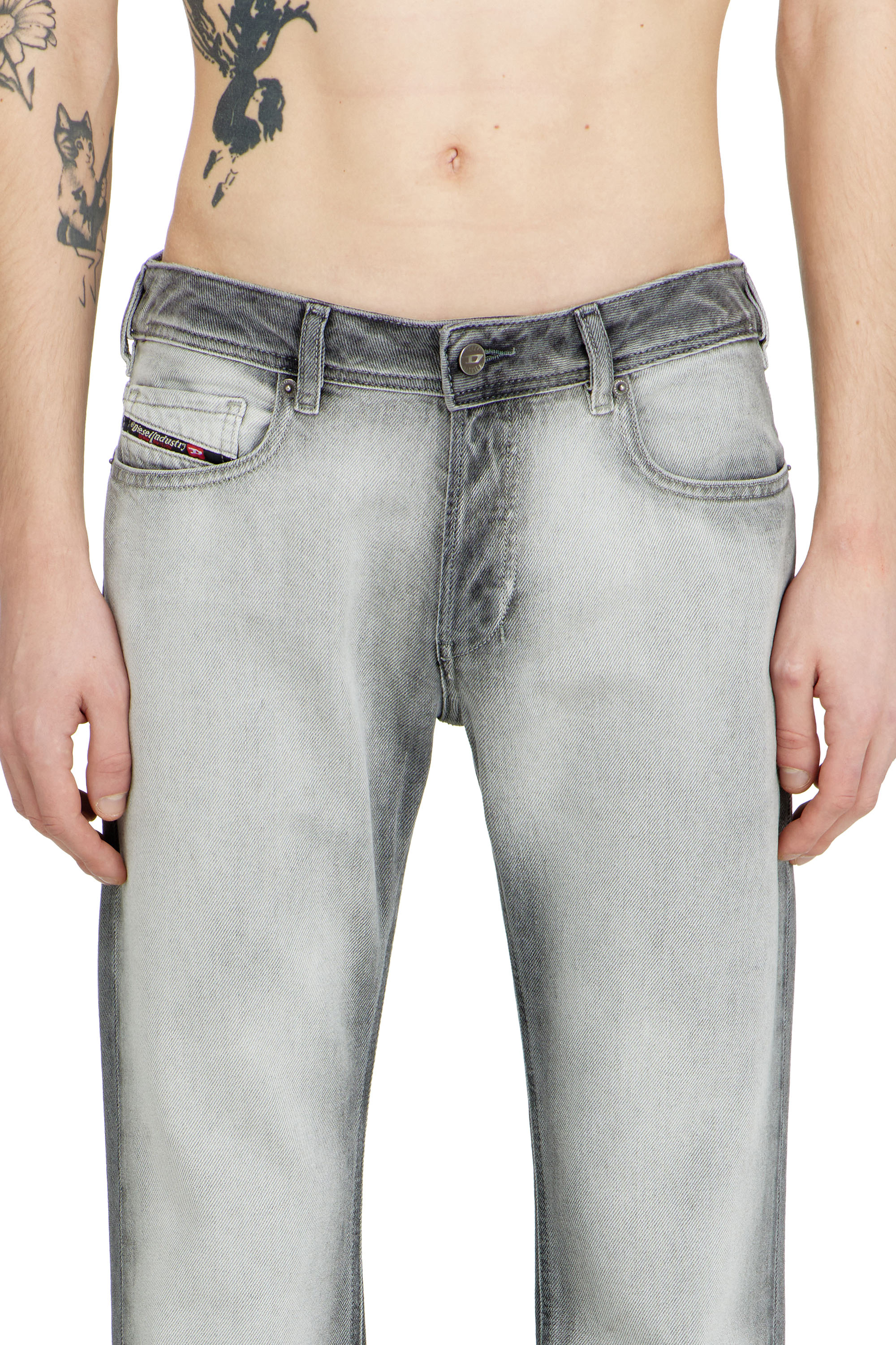 Diesel - Bootcut Jeans 2007 Zatiny 09P28 Homme, Gris - Image 4