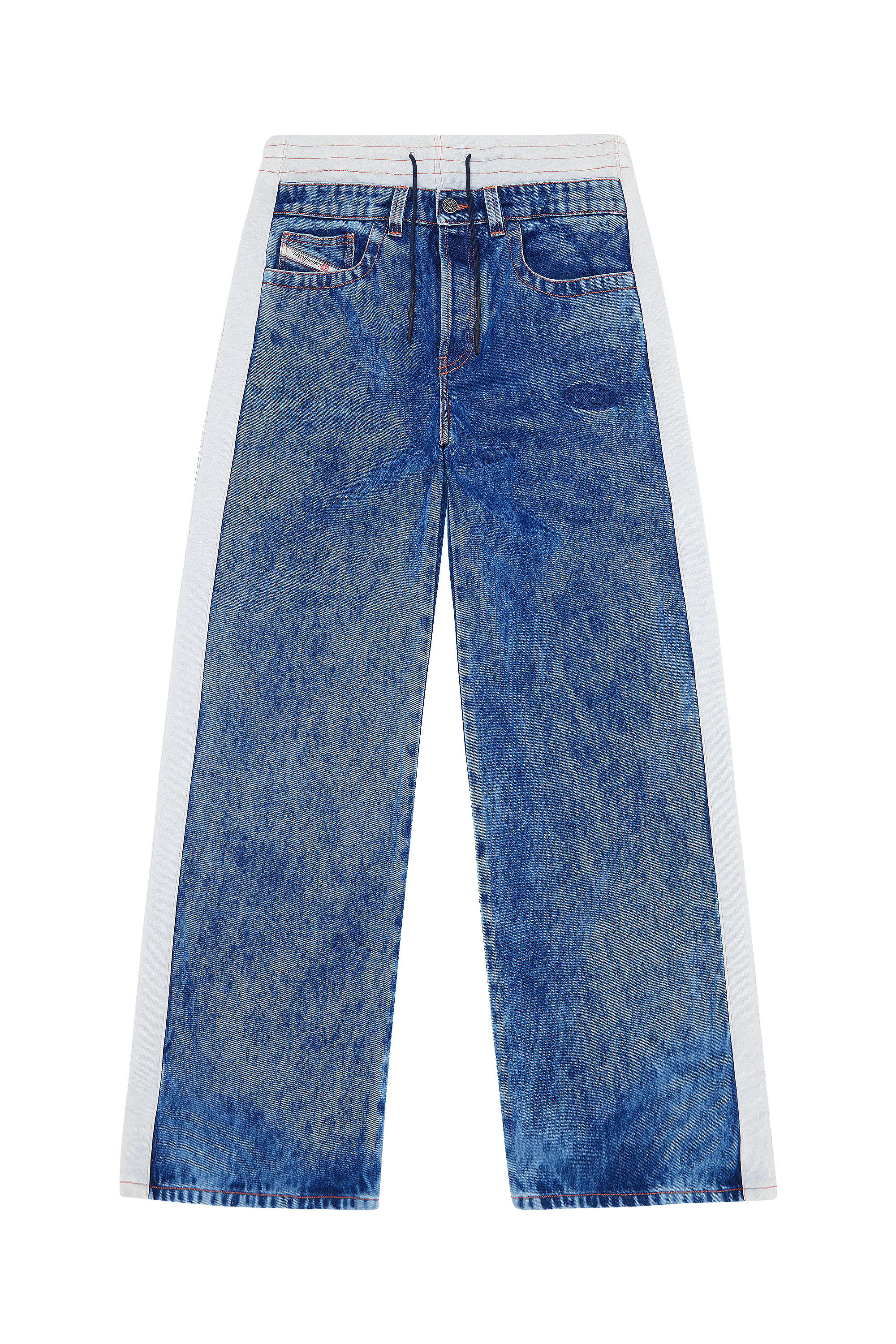 Diesel - D-Seri 0EMAW Straight Jeans, Blu medio - Image 5