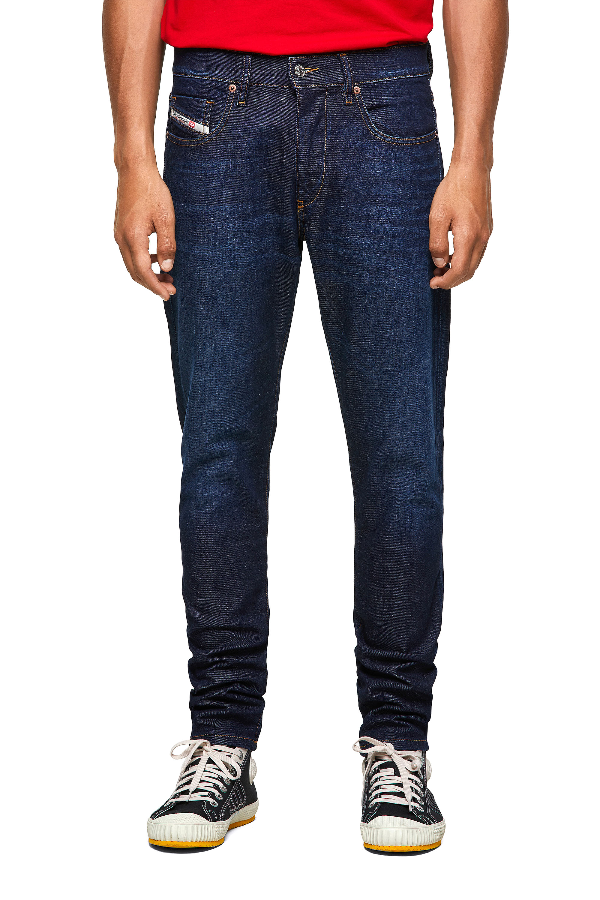 D-Strukt 09A12, Dunkelblau - Jeans