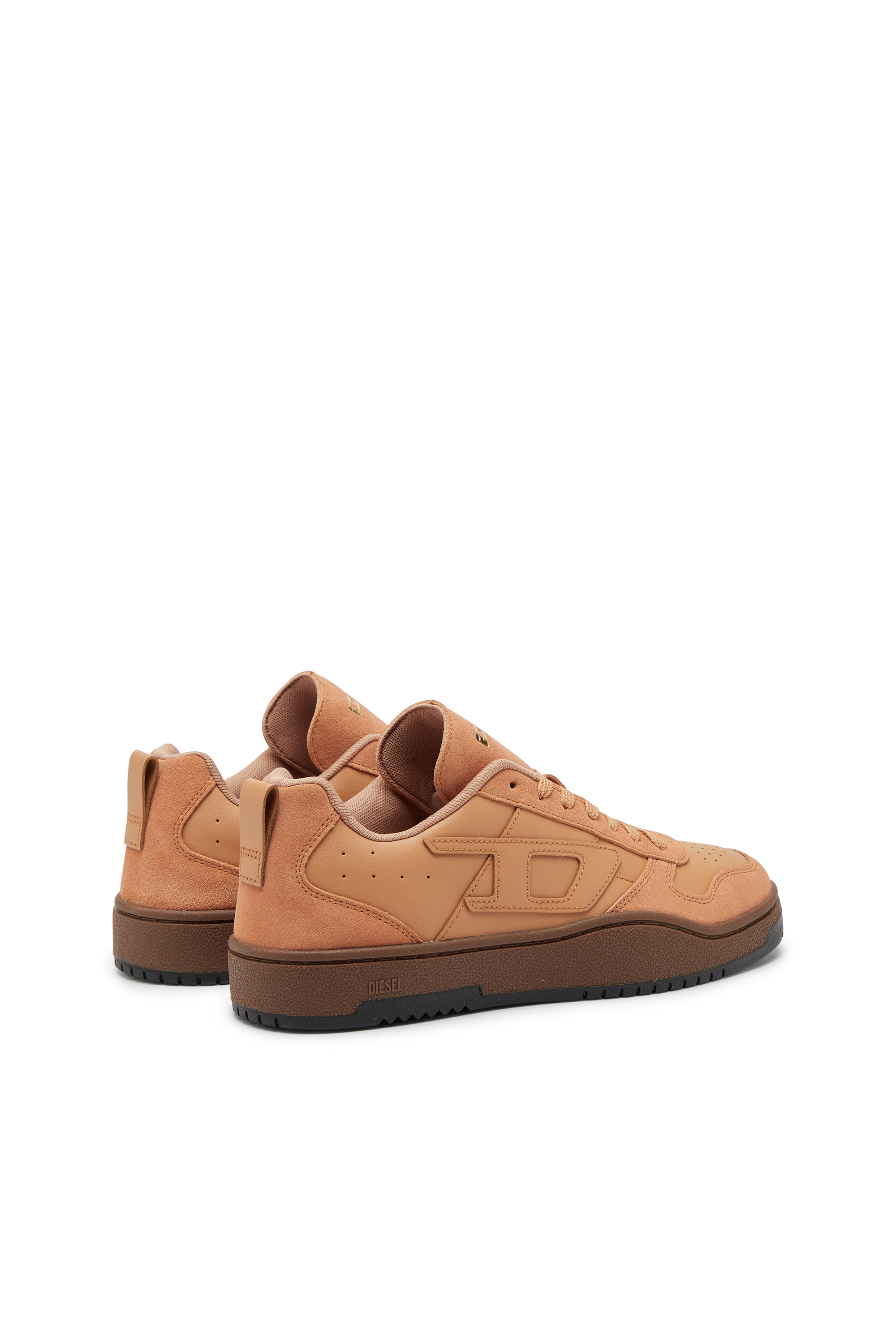 Diesel - S-UKIYO V2 LOW, S-Ukiyo-Sneakers en cuir et daim Homme in Marron - 3