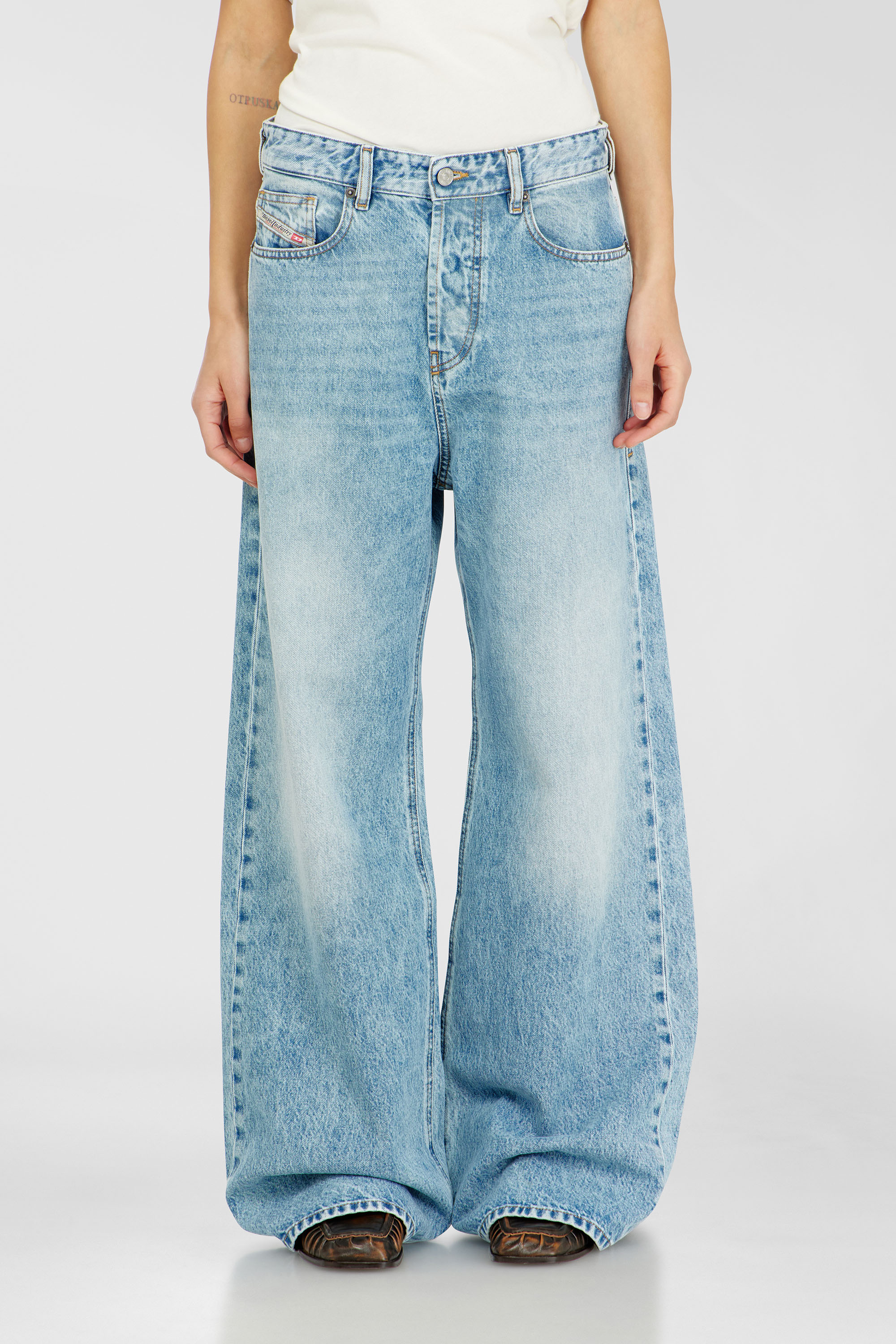 Diesel - Relaxed Jeans 1996 D-Sire 09I29 Mixte, Bleu Clair - Image 4