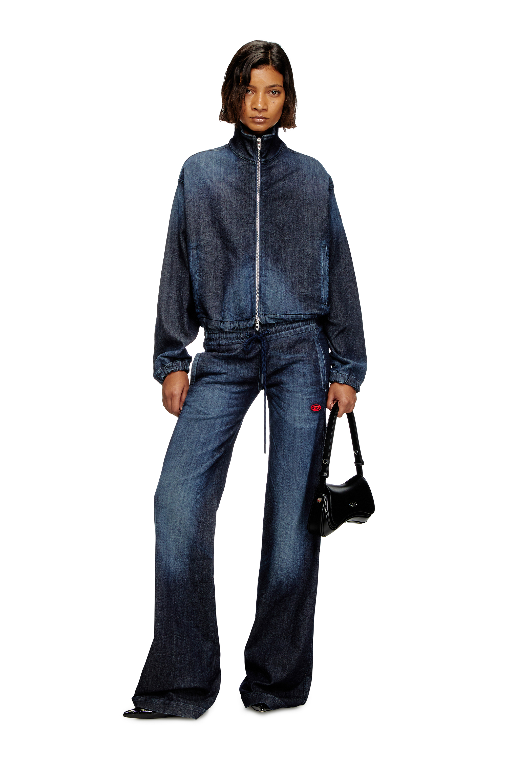 Diesel - PLAY CLUTCH, Play-Sac à bandoulière en cuir semi-brillant Femme in Noir - 7