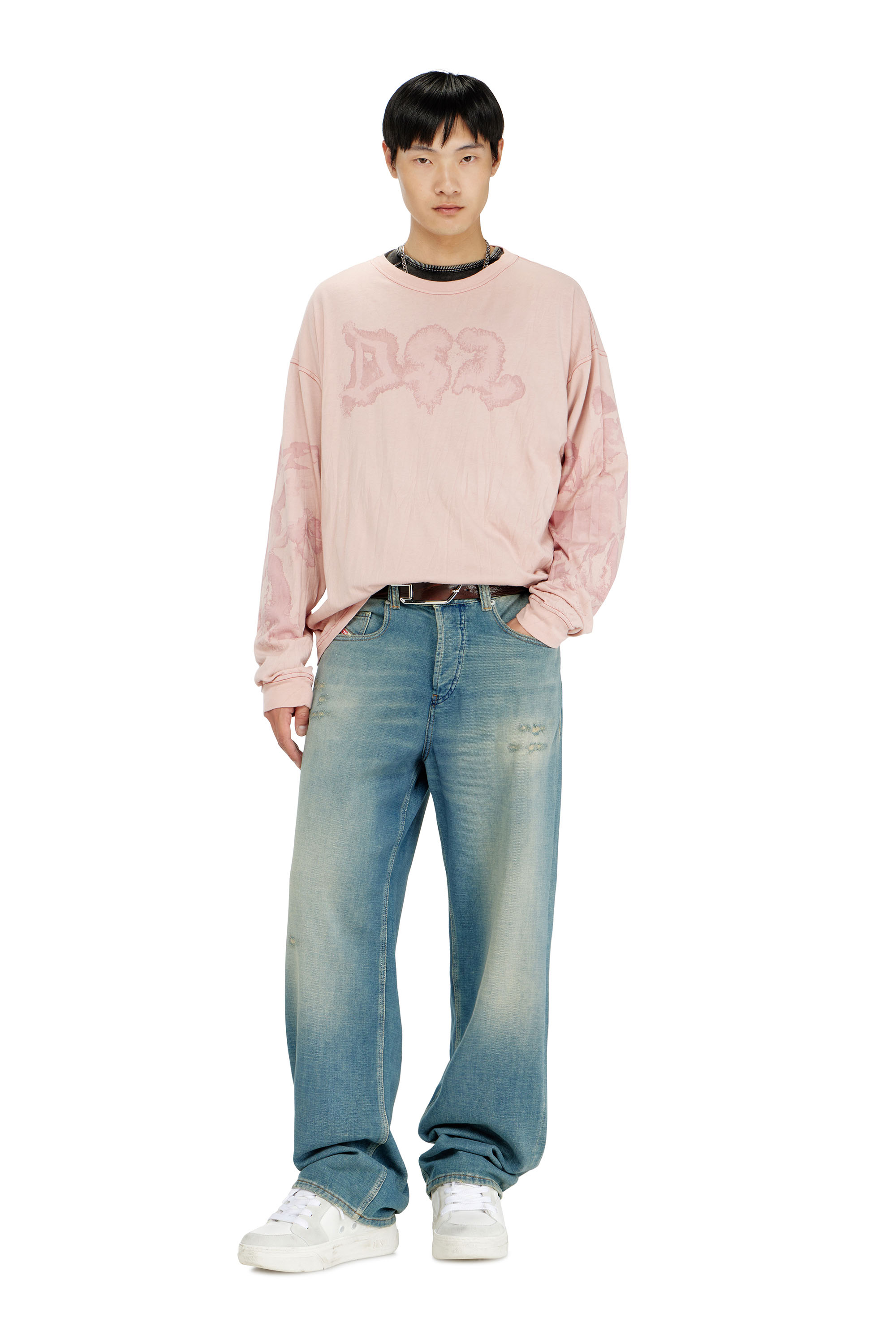 Diesel - T-BOXT-LS-AA4, Herren Locker long sleeve tee mit blotched print in null - 2