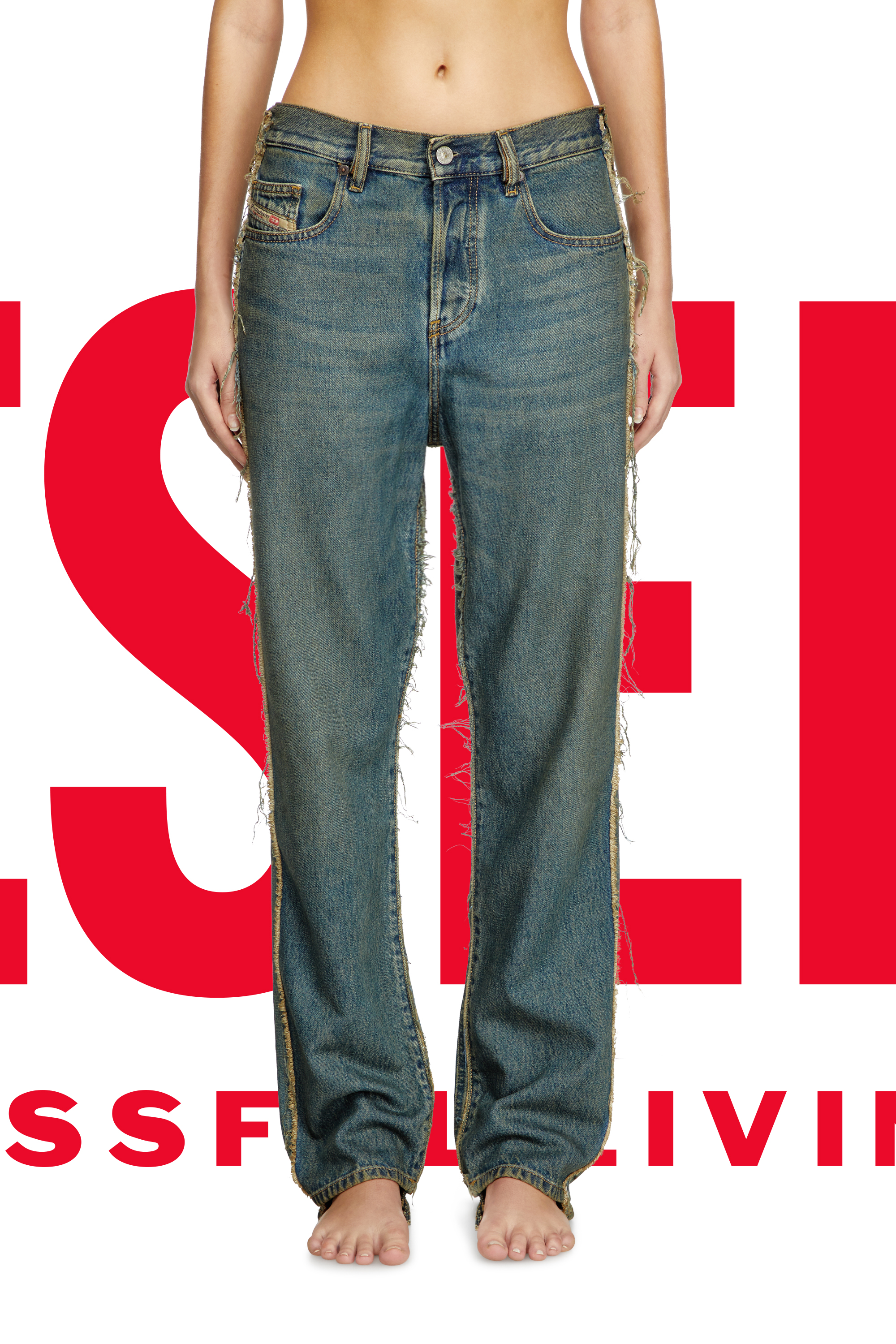 Diesel - Herren Regular Jeans Dieseloves 03 09M98, Dunkelblau - 7