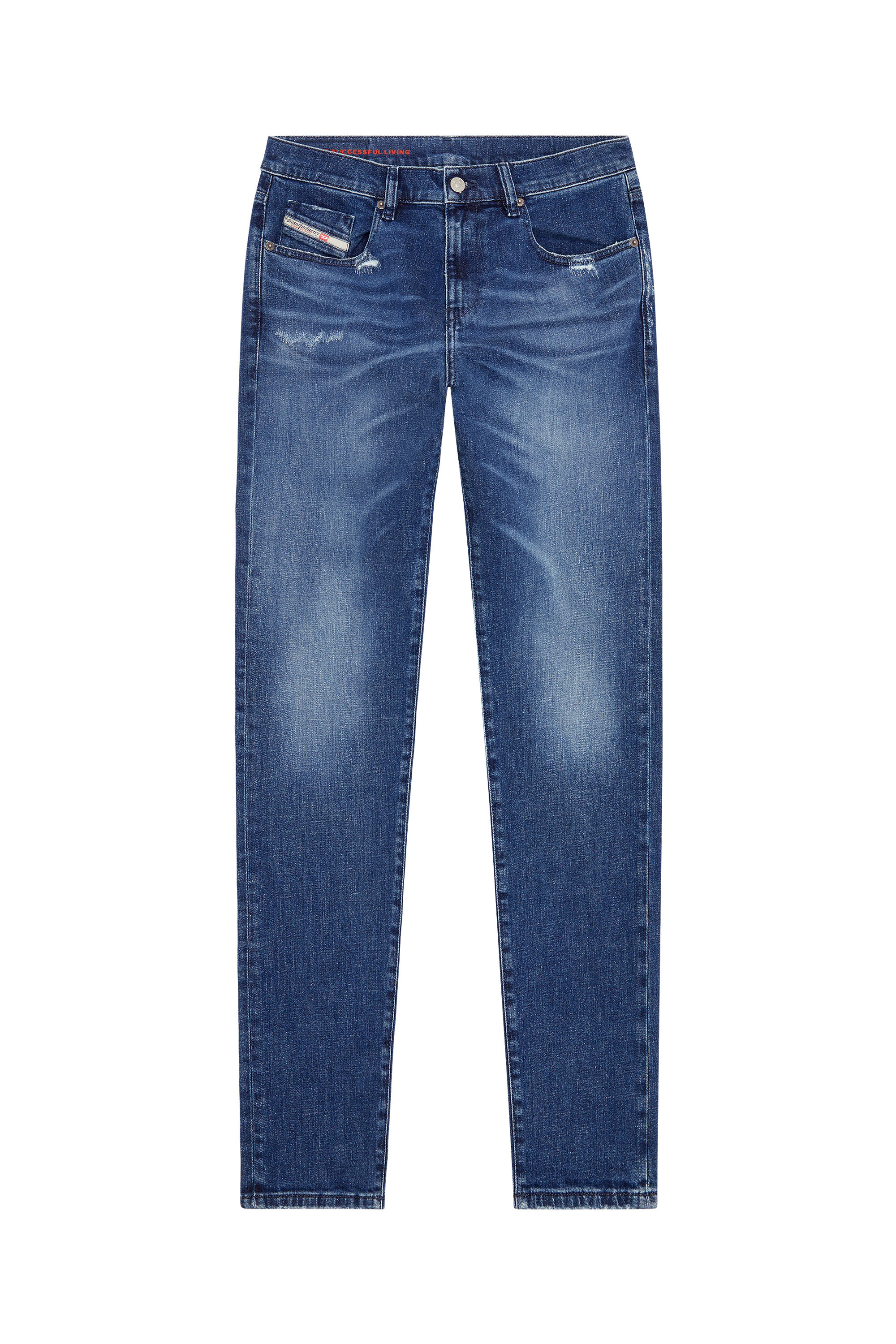 Diesel - 2019 D-STRUKT 09F55 Slim Jeans, Bleu moyen - Image 6