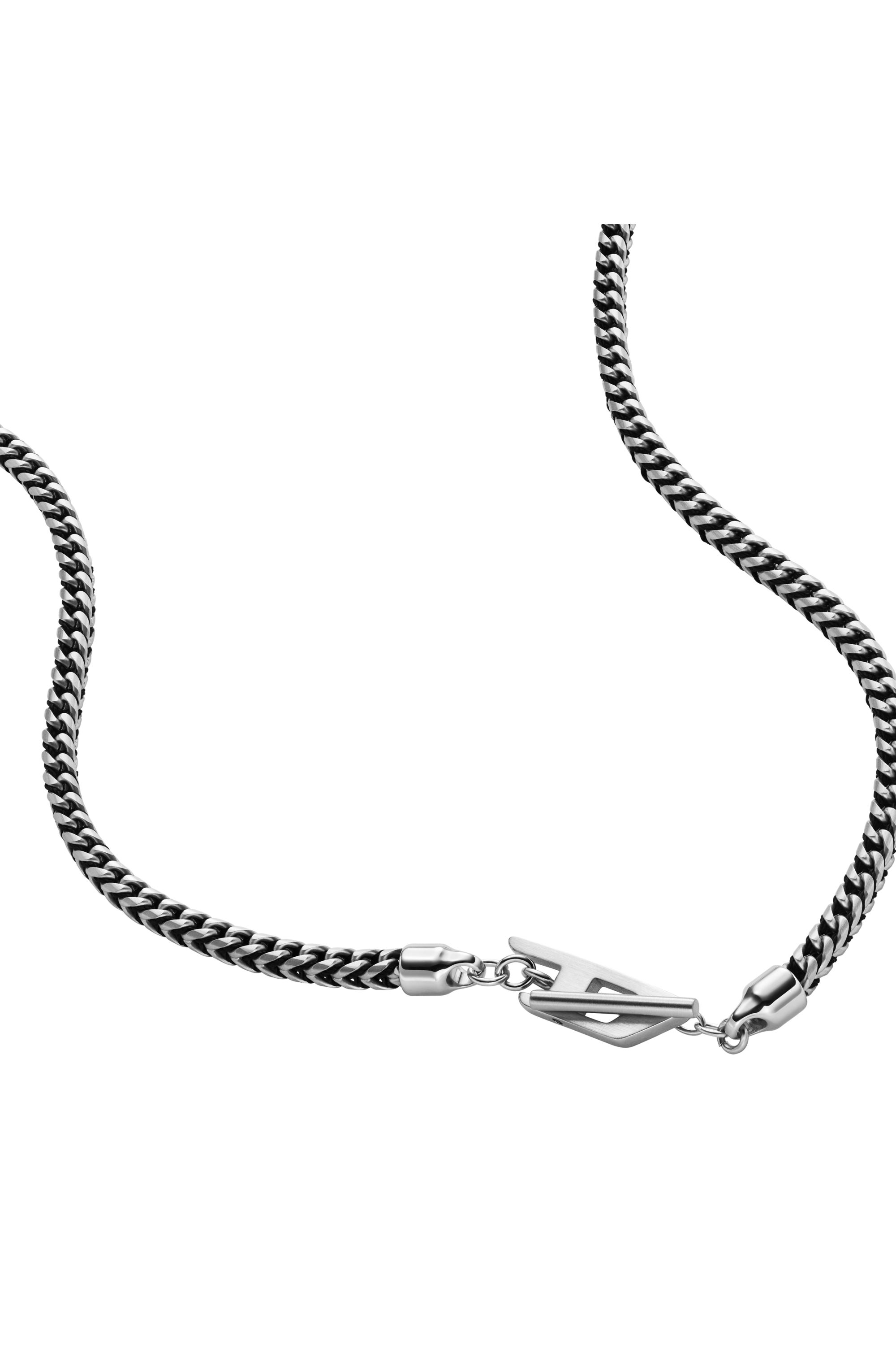 Diesel - DX1552040 JEWEL, Collier chaîne en acier inoxydable Mixte in Gris argenté - 1