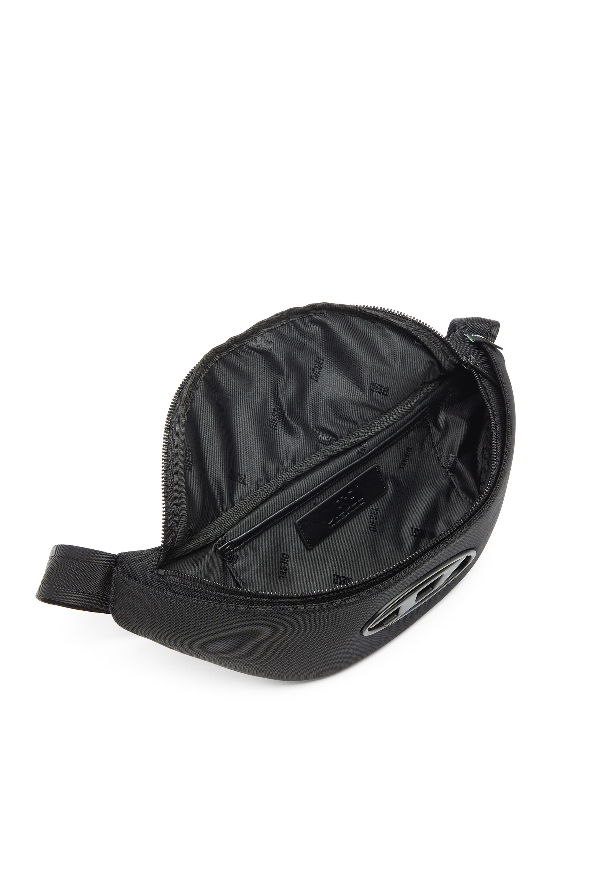 Diesel - HOLI-D BELT BAG M, Unisex Holi-D - G&uuml;rteltasche aus Nylon mit Innentasche in Schwarz - 3