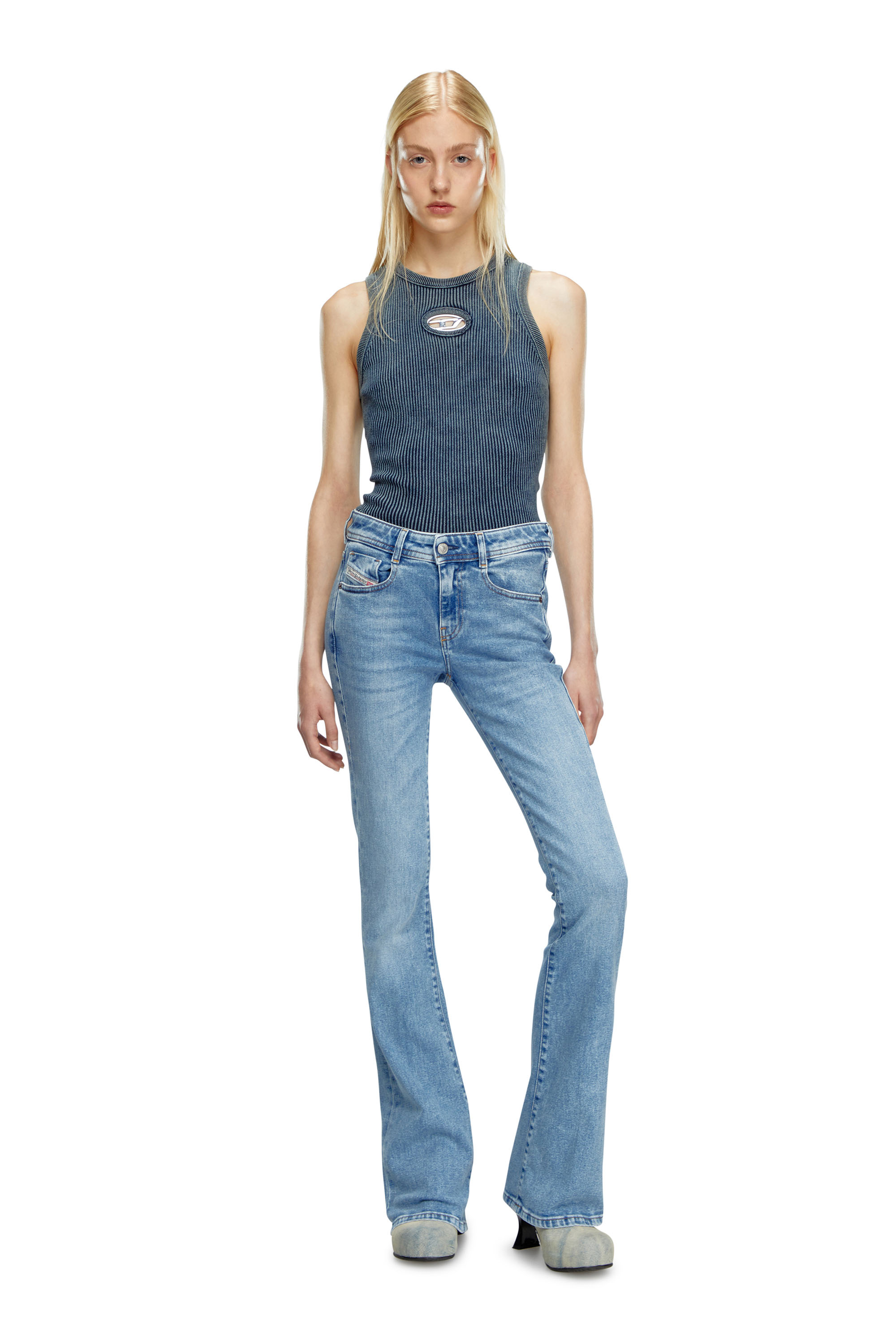 Diesel - Bootcut and Flare Jeans 1969 D-Ebbey 9B92L, Blu Chiaro - Image 4