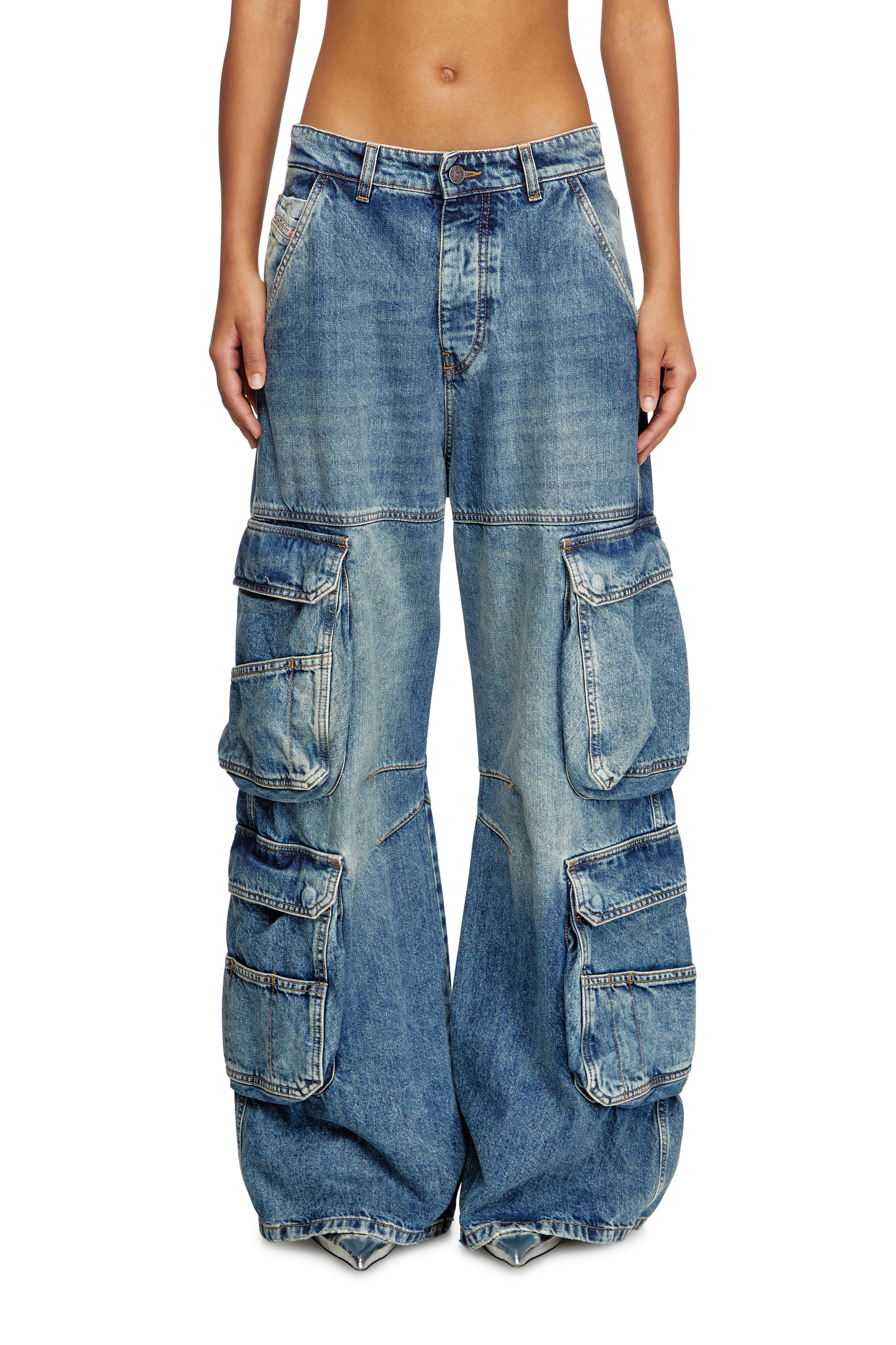 Diesel - Relaxed Jeans 1996 D-Sire 0NLAX Femme, Bleu moyen - Image 4