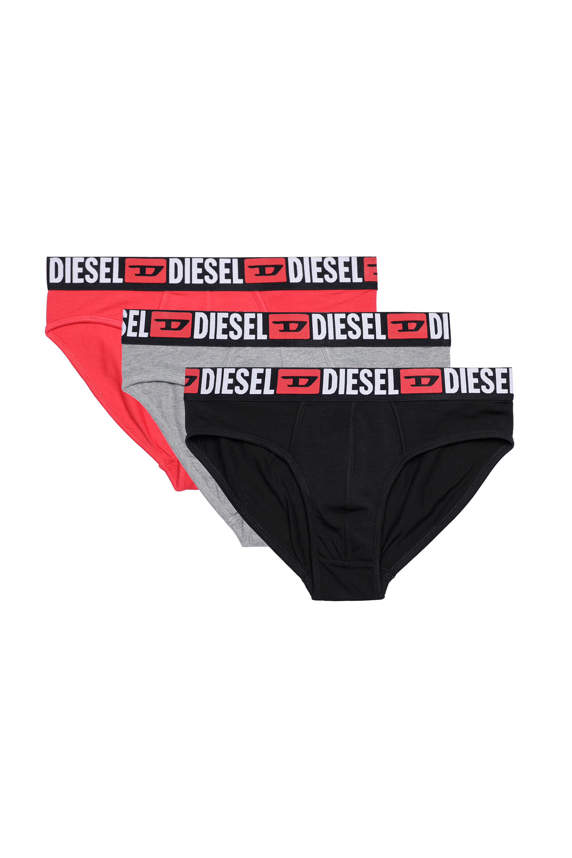 Diesel - UMBR-ANDRETHREEPACK, Lot de trois slips unis Homme in Polychrome - 2