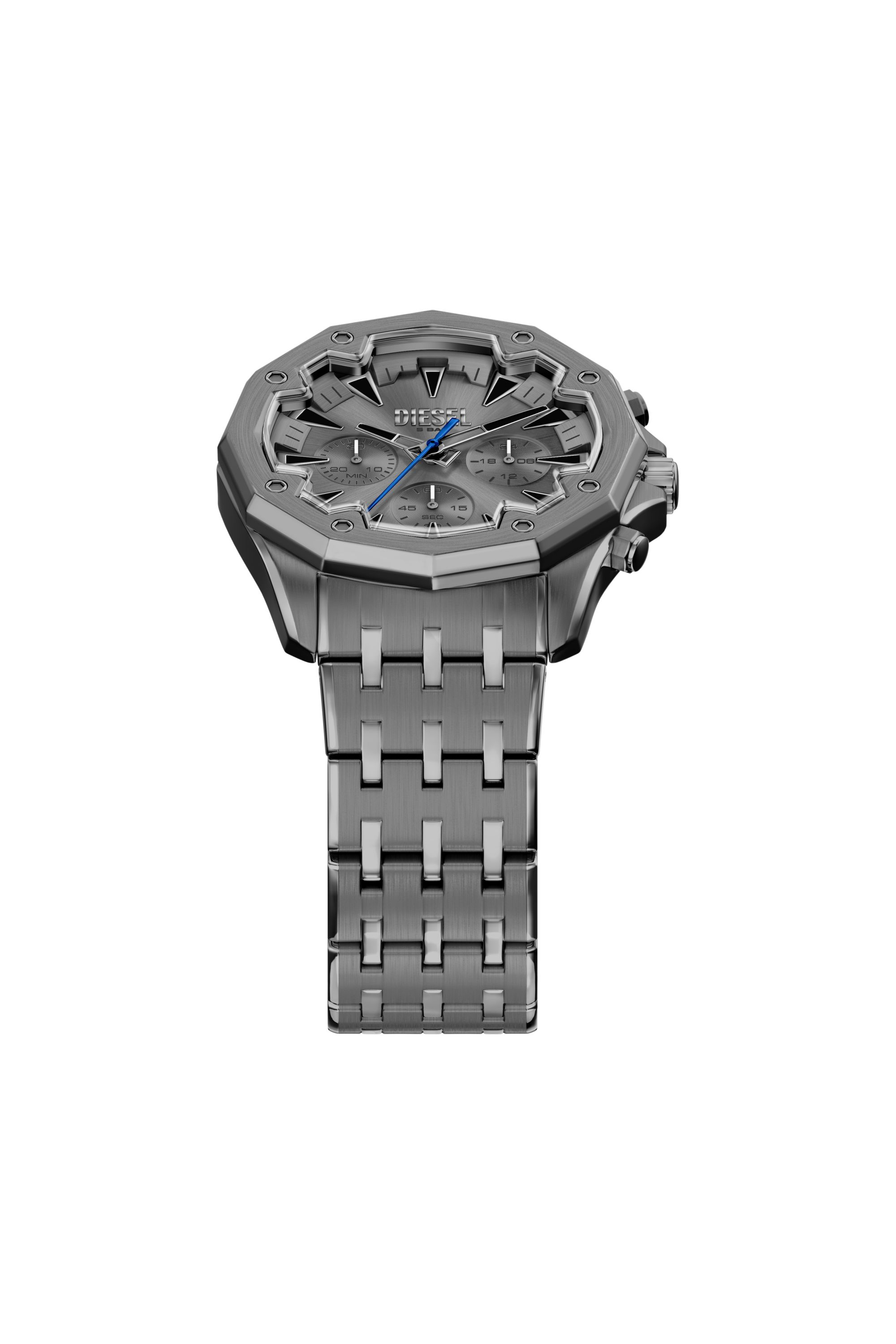 Diesel - DZ4708 WATCH, Montre Stinger en acier inoxydable gunmetal Homme in Gris - 4