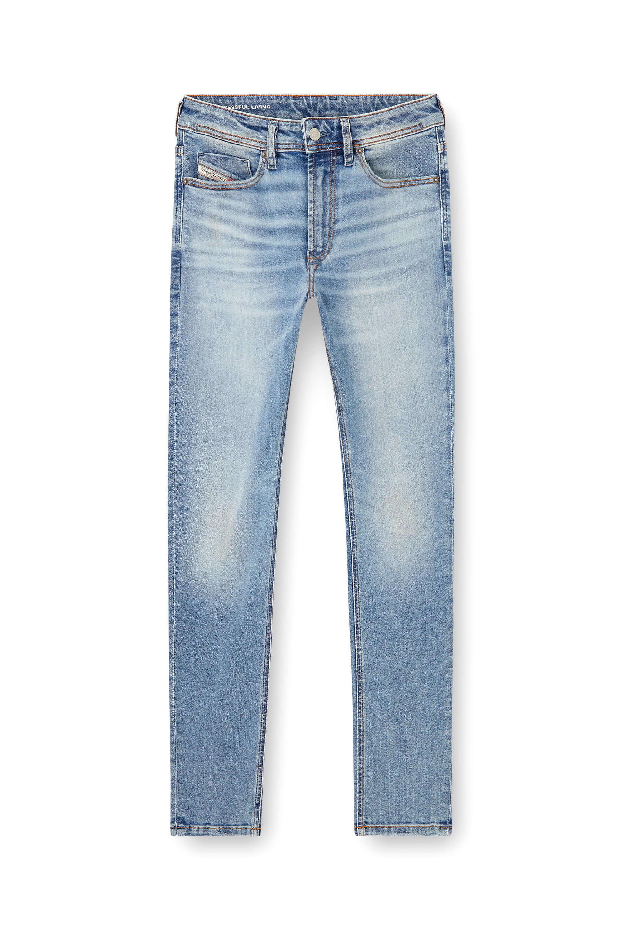 Diesel - Skinny Jeans 1979 Sleenker 0DBDQ Uomo, Blu Chiaro - Image 3
