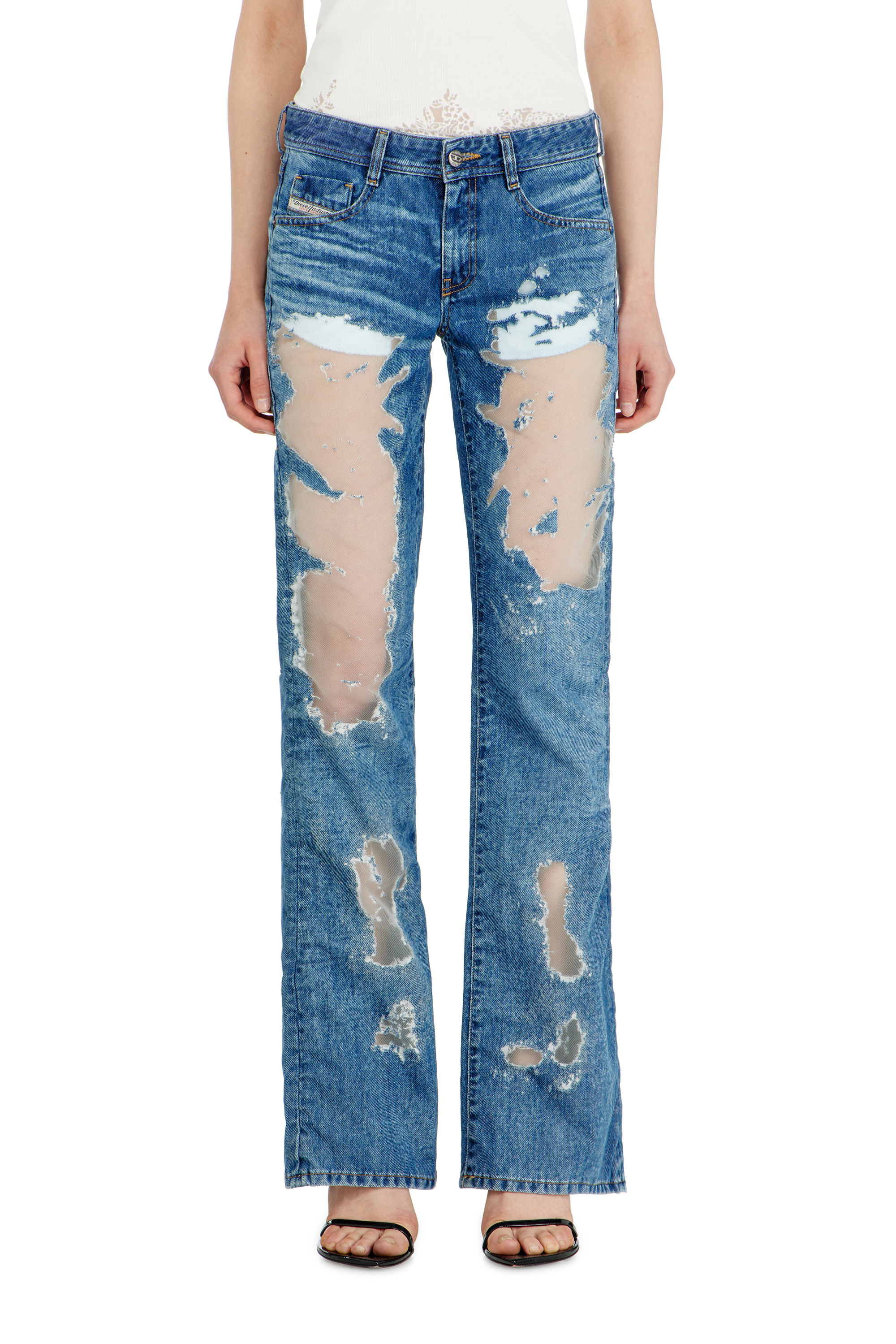 Diesel - Bootcut Jeans 1969 D-Ebbey 068ZH Donna, Blu medio - Image 2