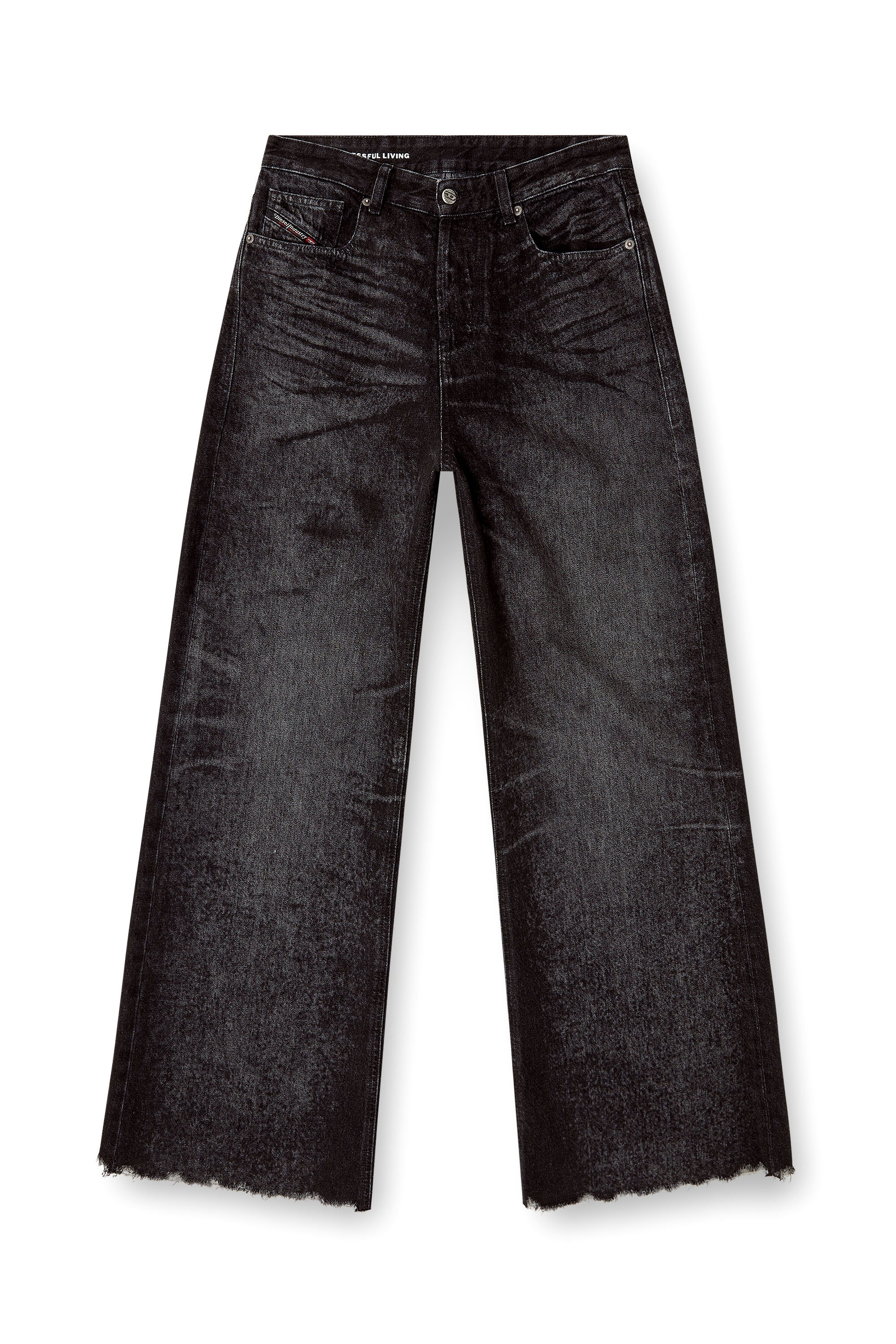 Diesel - Damen Relaxed Jeans 1996 D-Sire 007DB, Schwarz/Dunkelgrau - 3