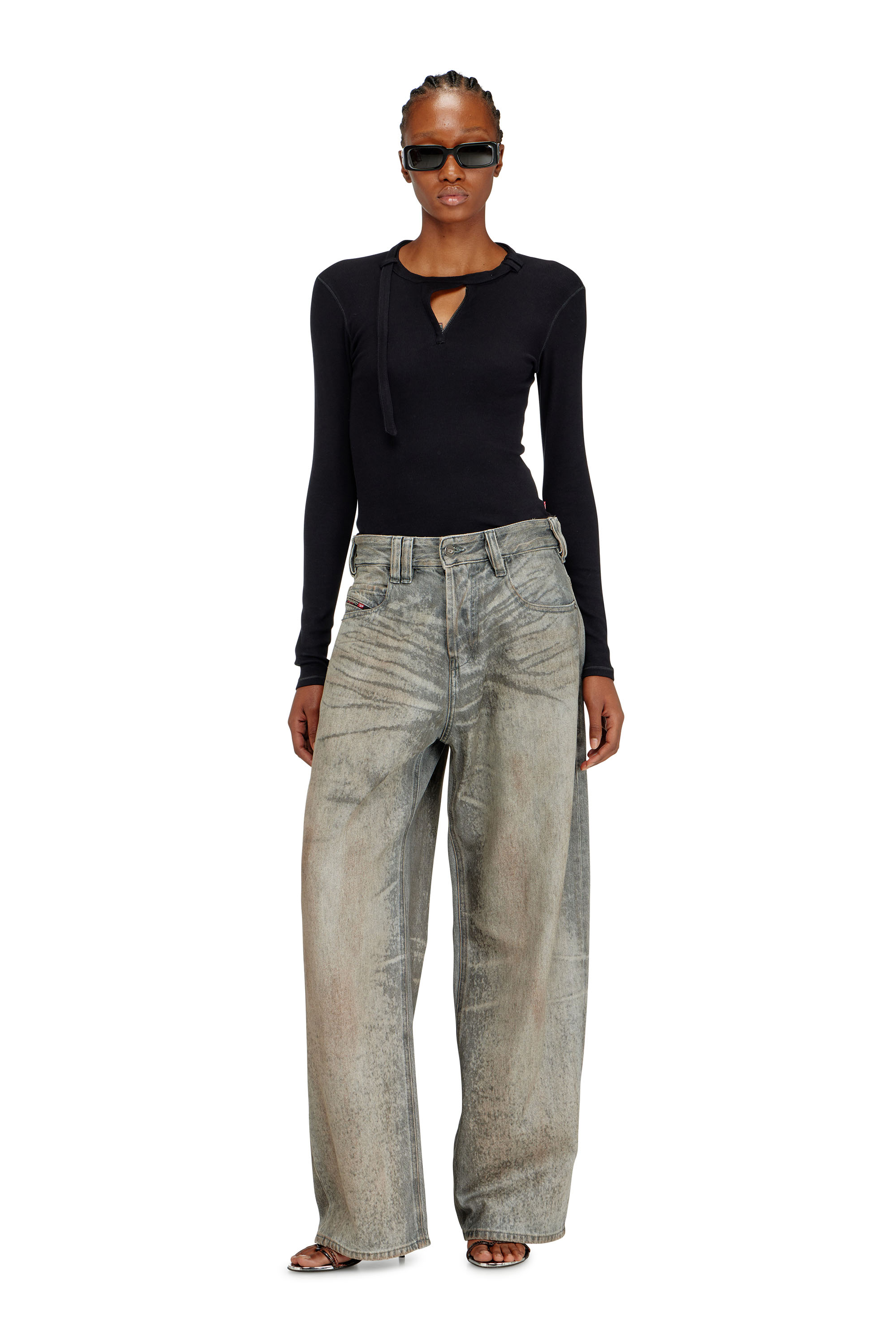 Diesel - Relaxed Jeans 1997 D-Enim-M 09P24 Mixte, Gris - Image 7