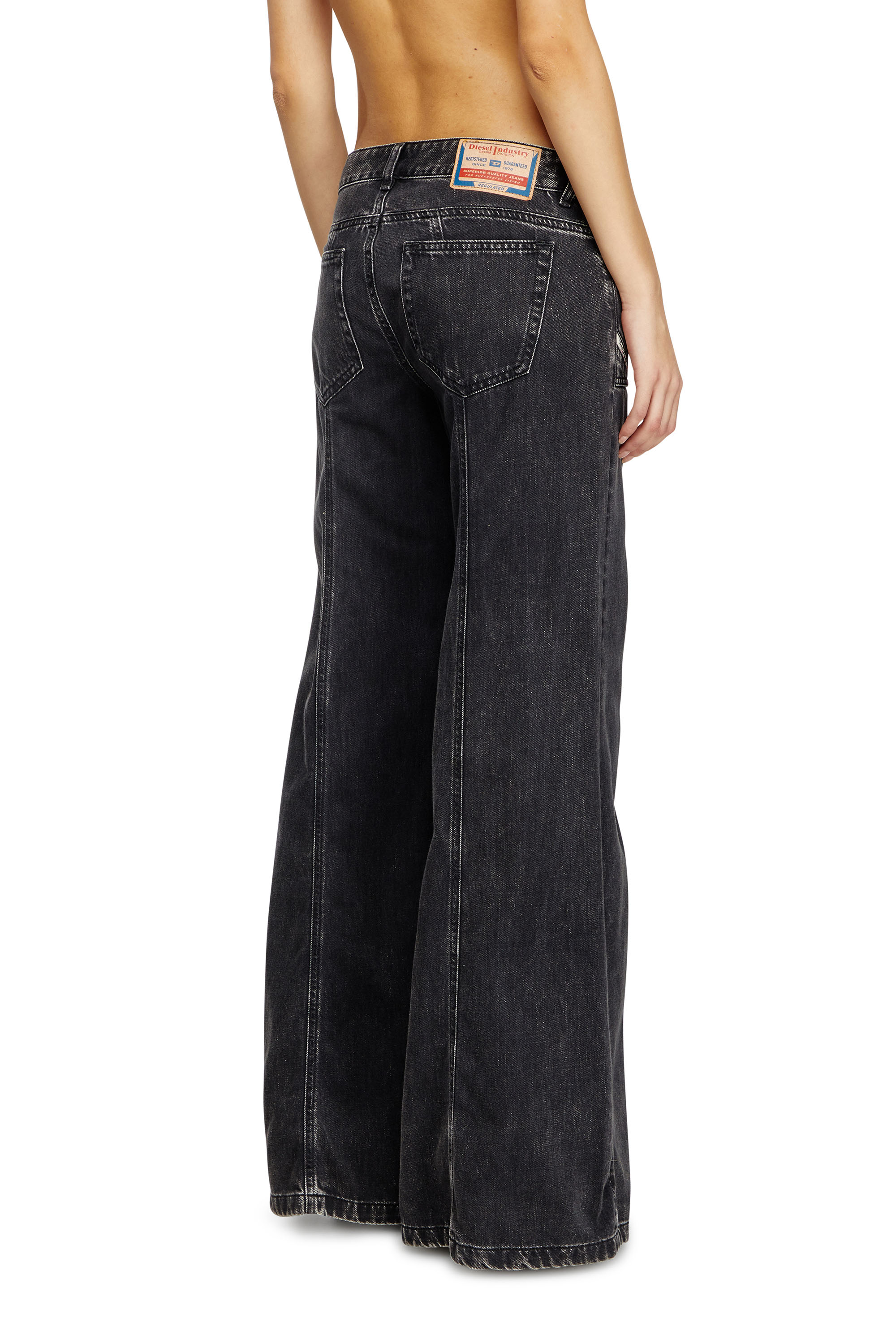 Diesel - Woman's Flare Jeans D-Akii 068HN, Black/Dark grey - 3